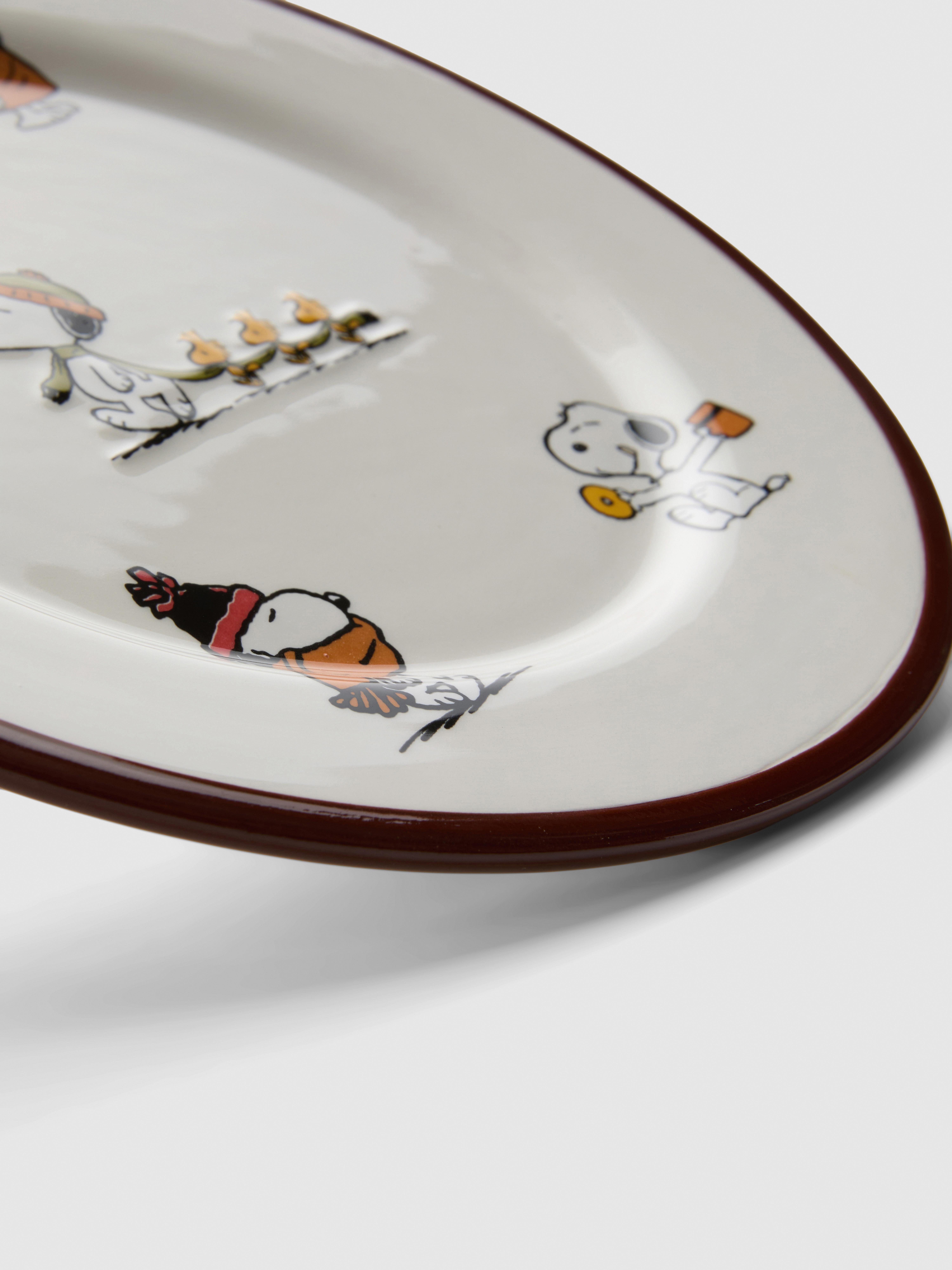 Peanuts Snoopy Winter Scenes Plate