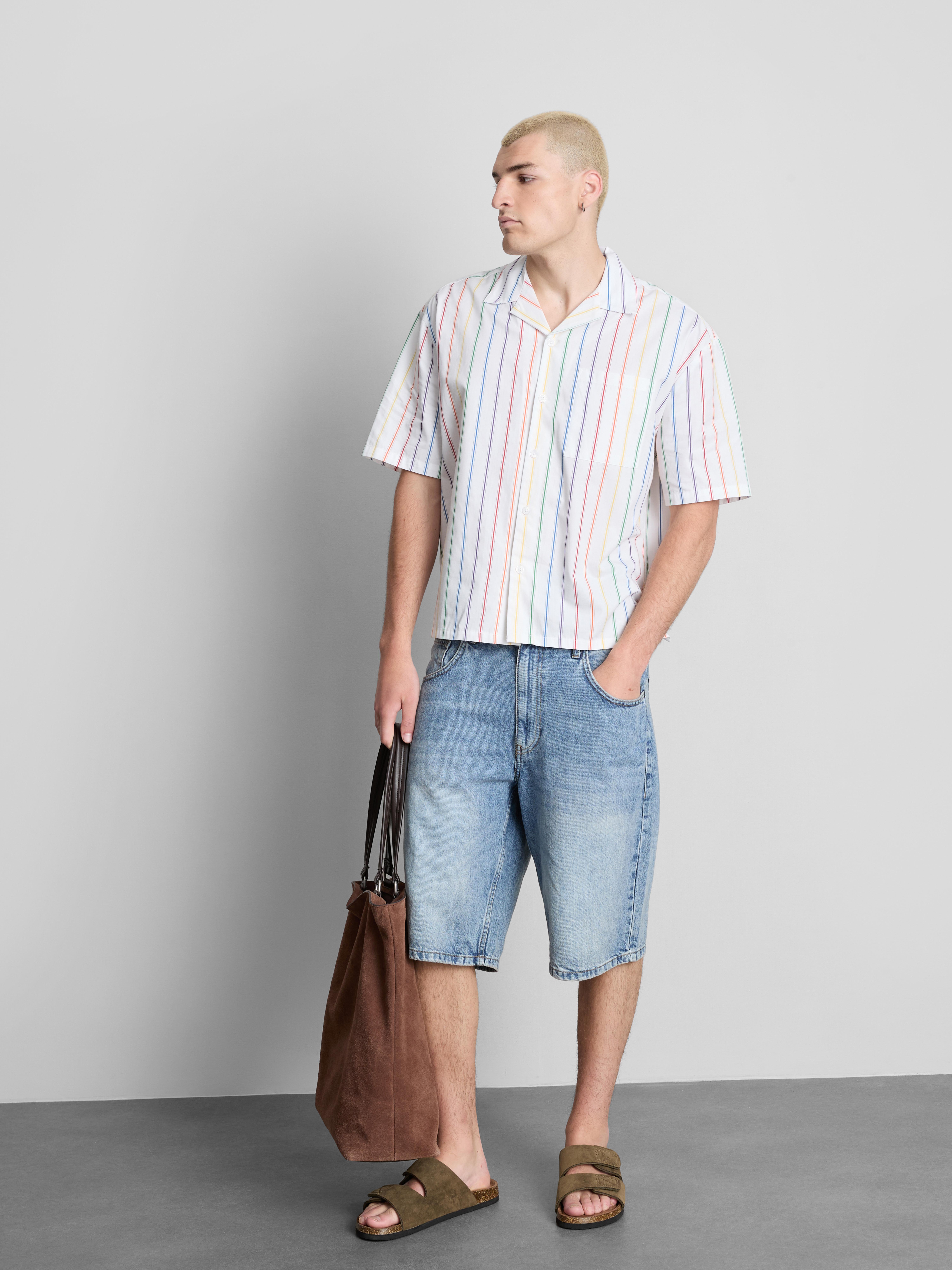 Pride Stripe Revere Collar Shirt