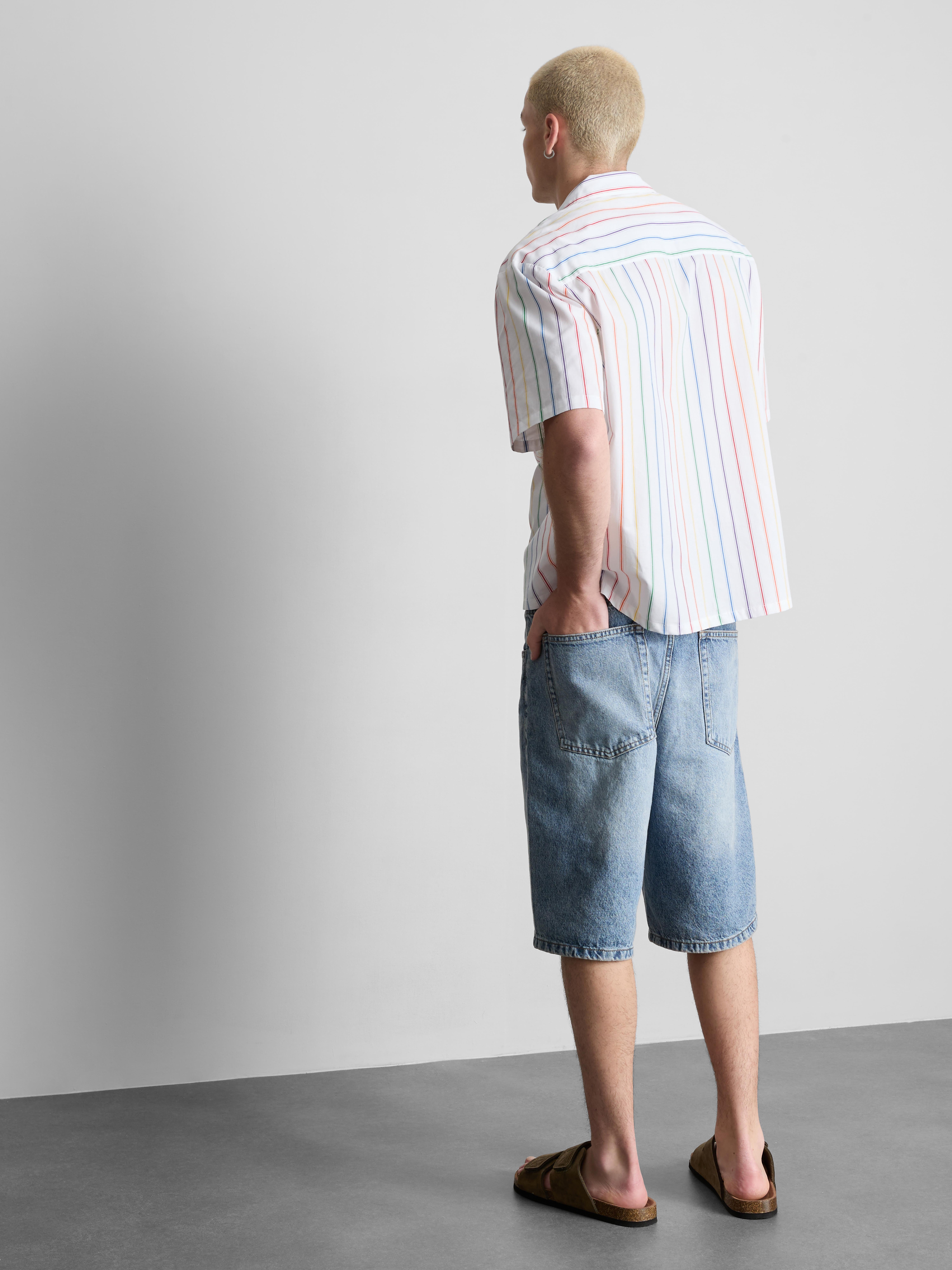 Pride Stripe Revere Collar Shirt