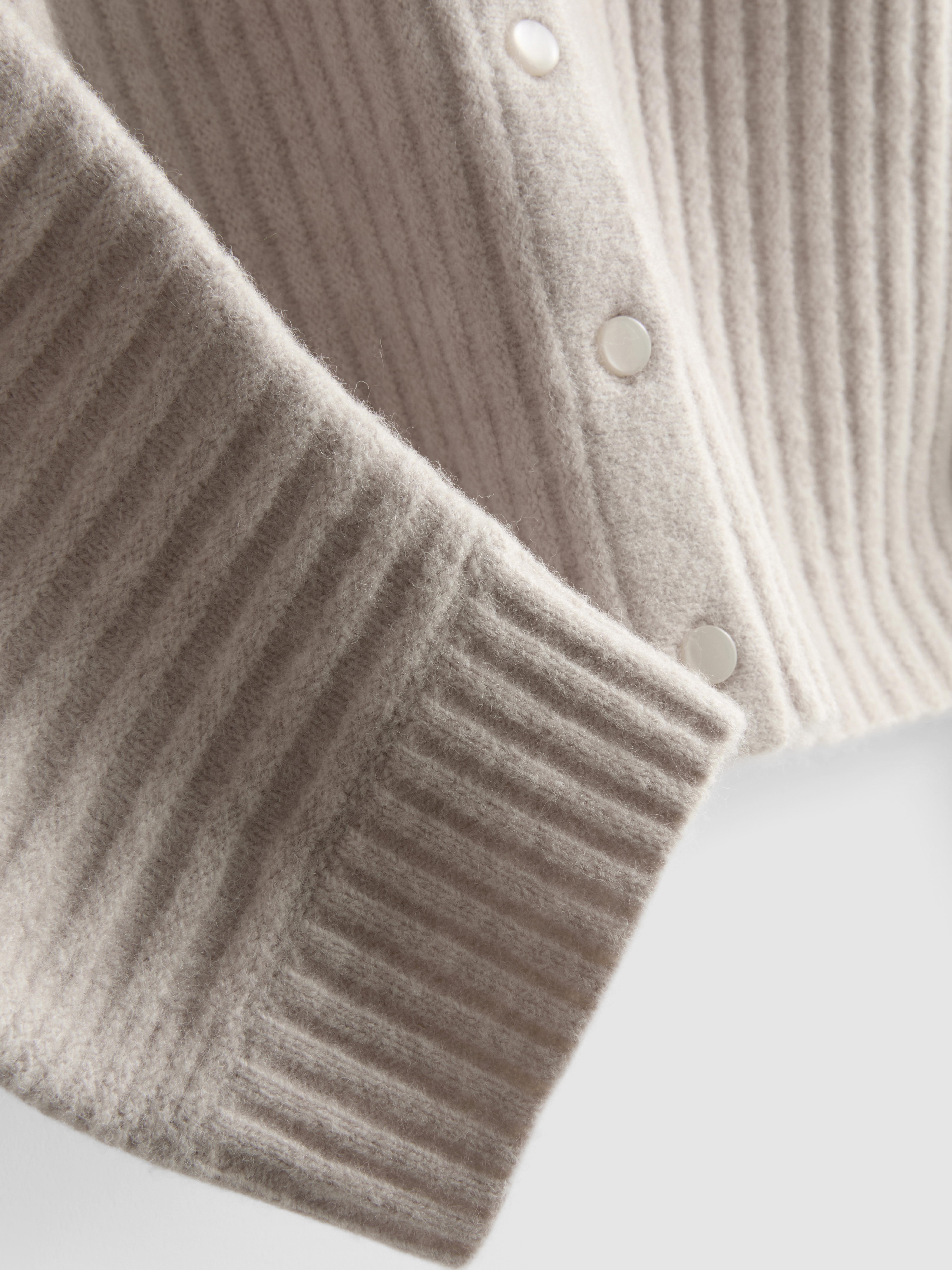 Ribbed Sculpted Cardigan