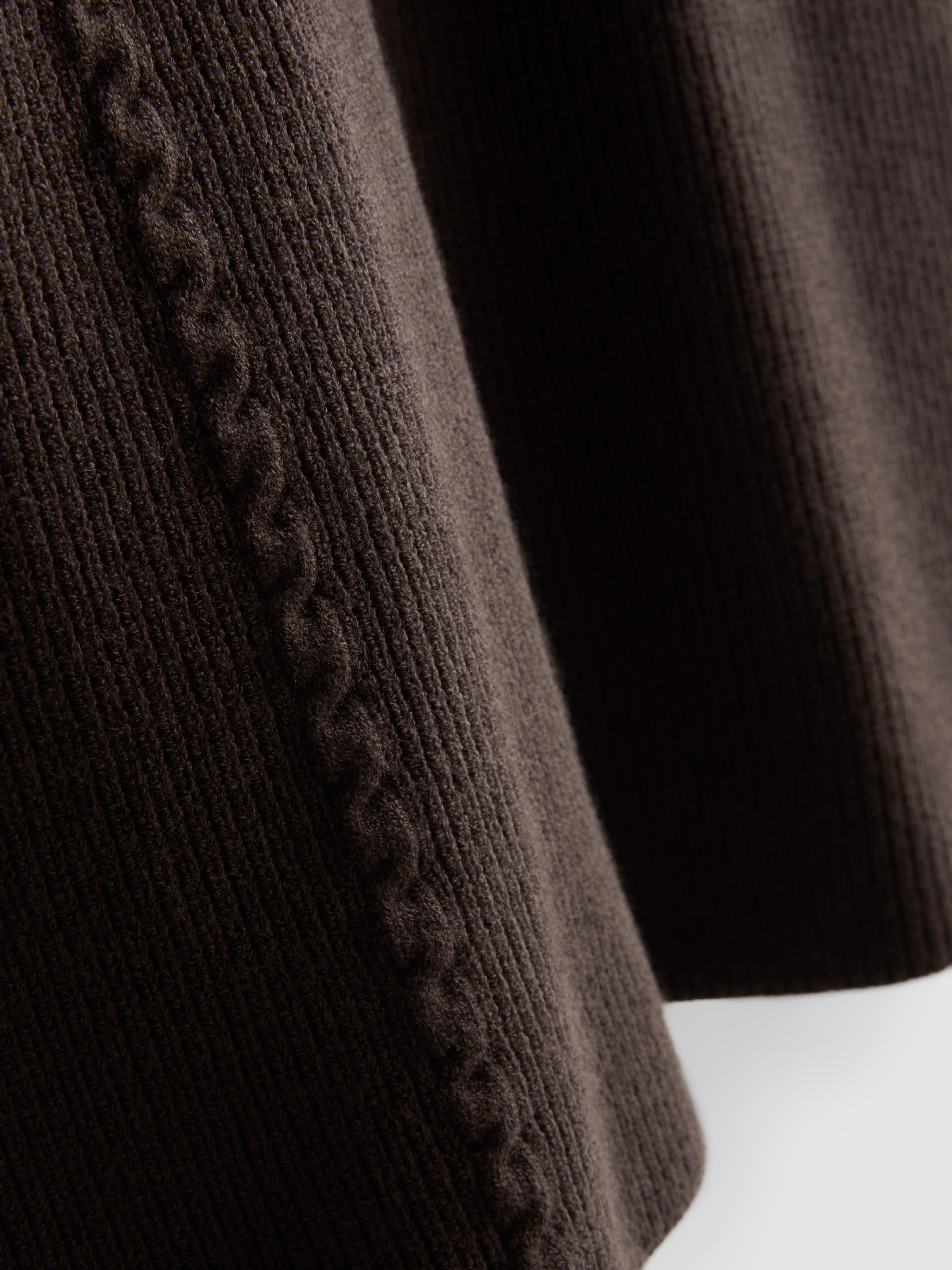 Knitted Dropped Sleeve T-Shirt
