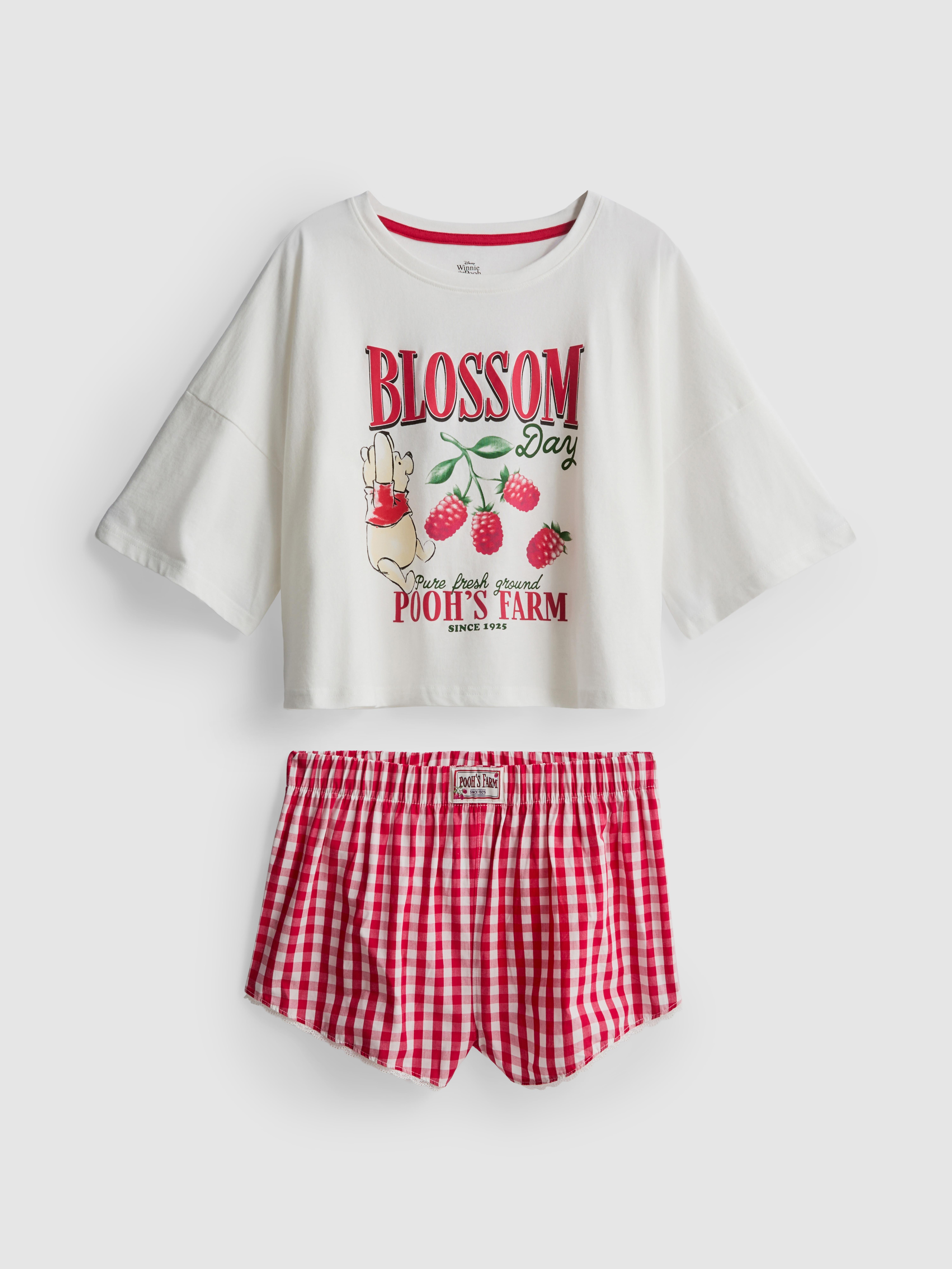Disney's Winnie the Pooh Gingham Shorty Pajamas