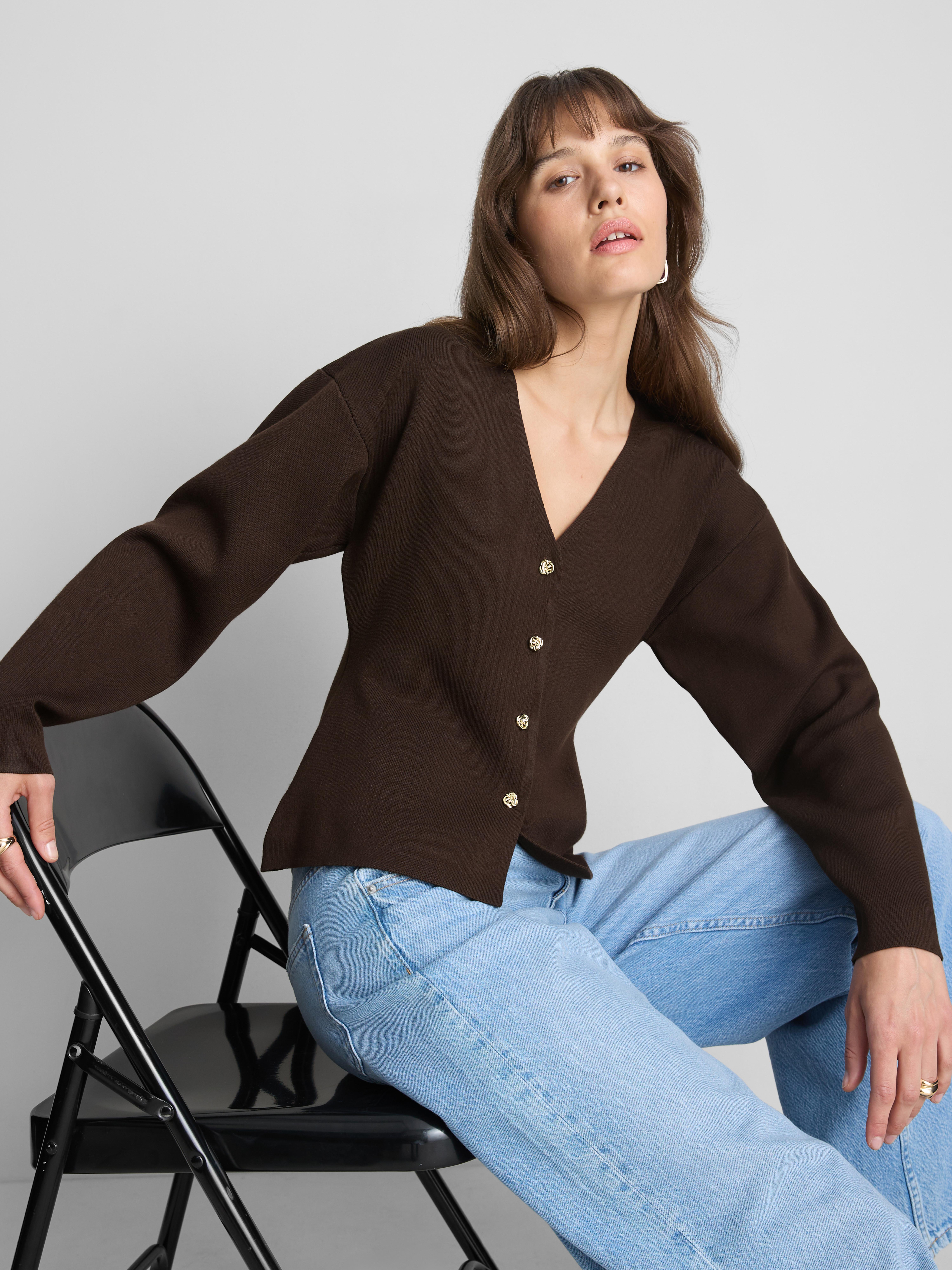Statement Button Knitted Cardigan