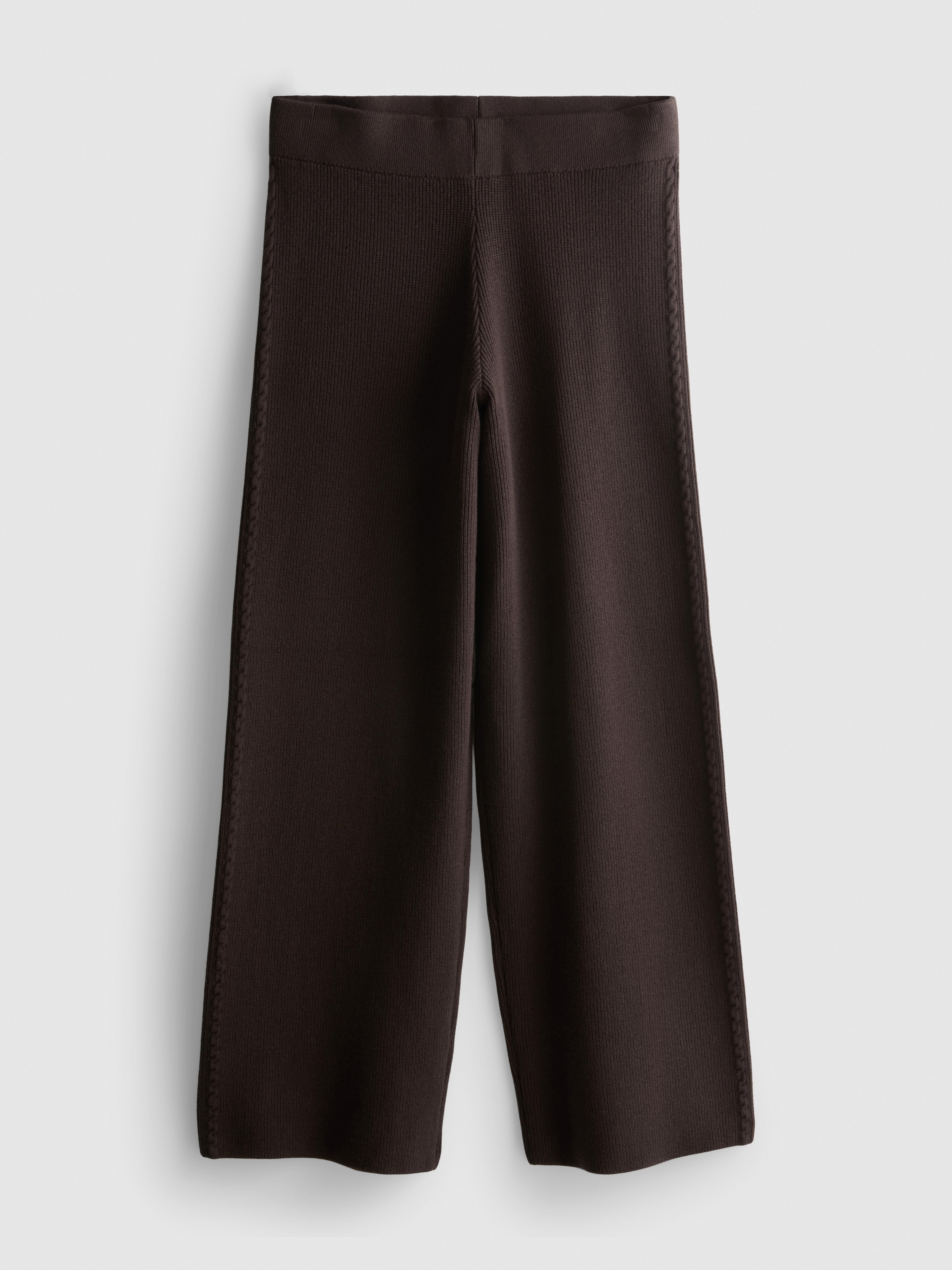 Knitted Wide Leg Pants