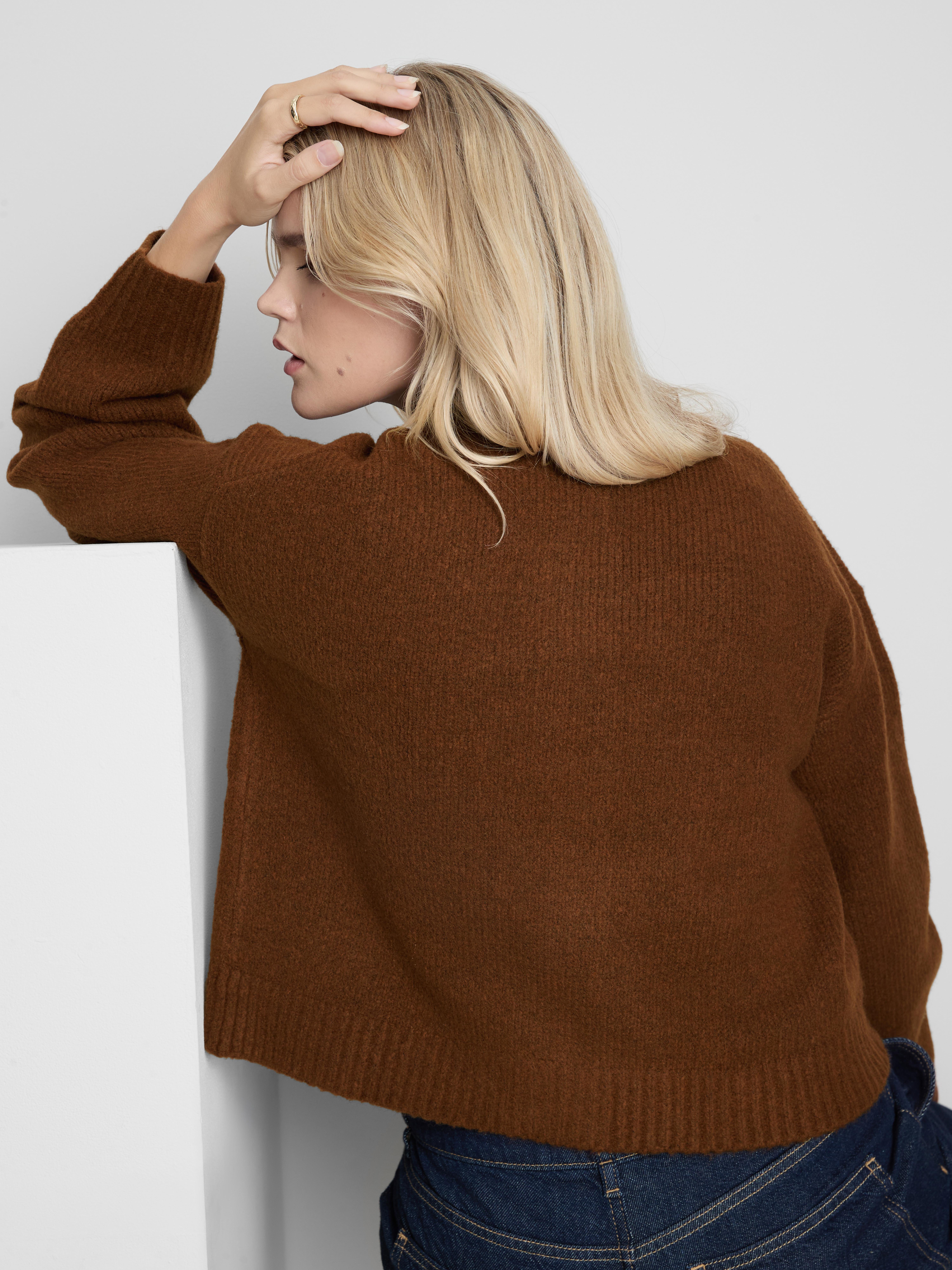 Gestrickter Bomber-Cardigan