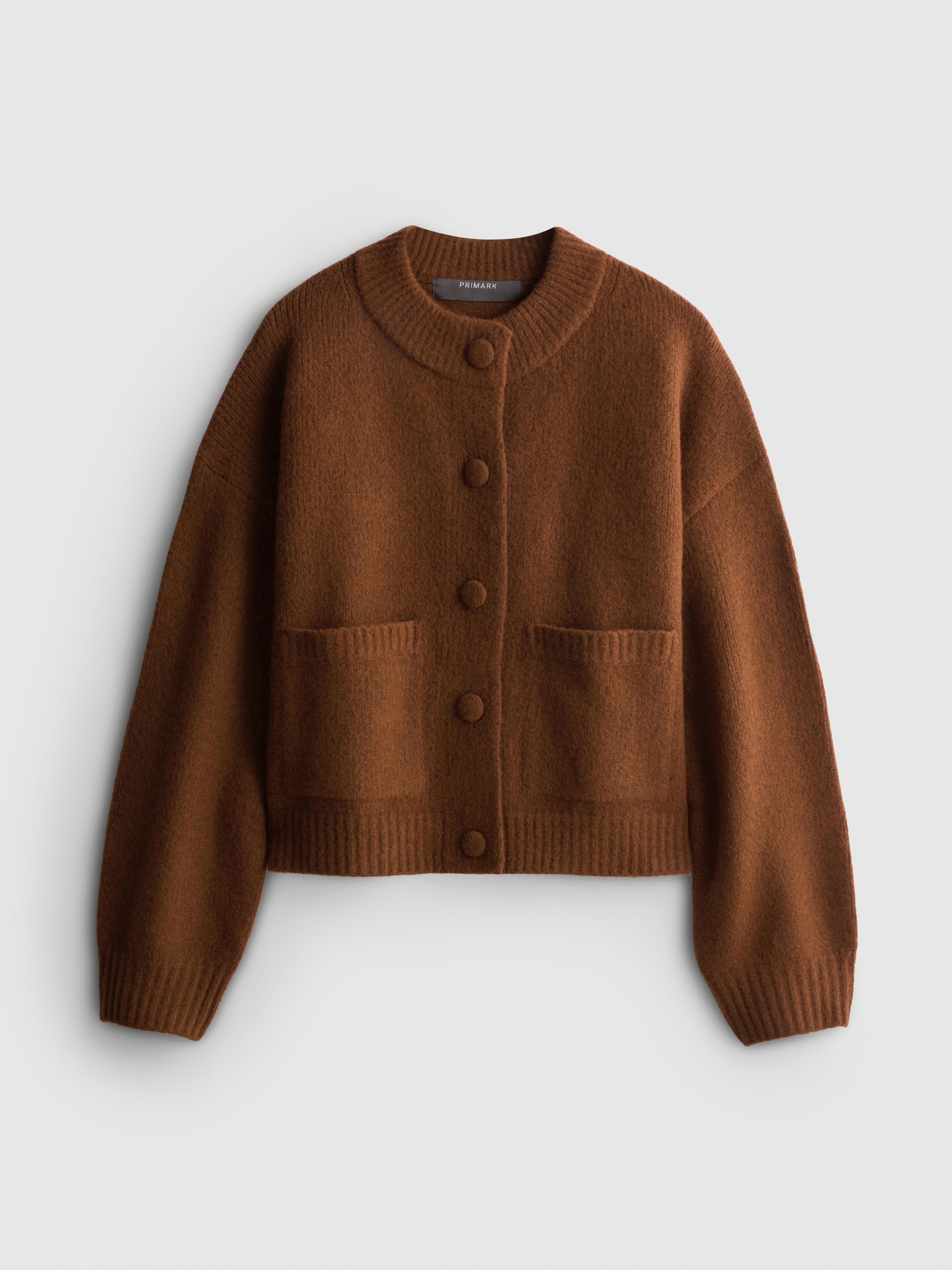 Gestrickter Bomber-Cardigan