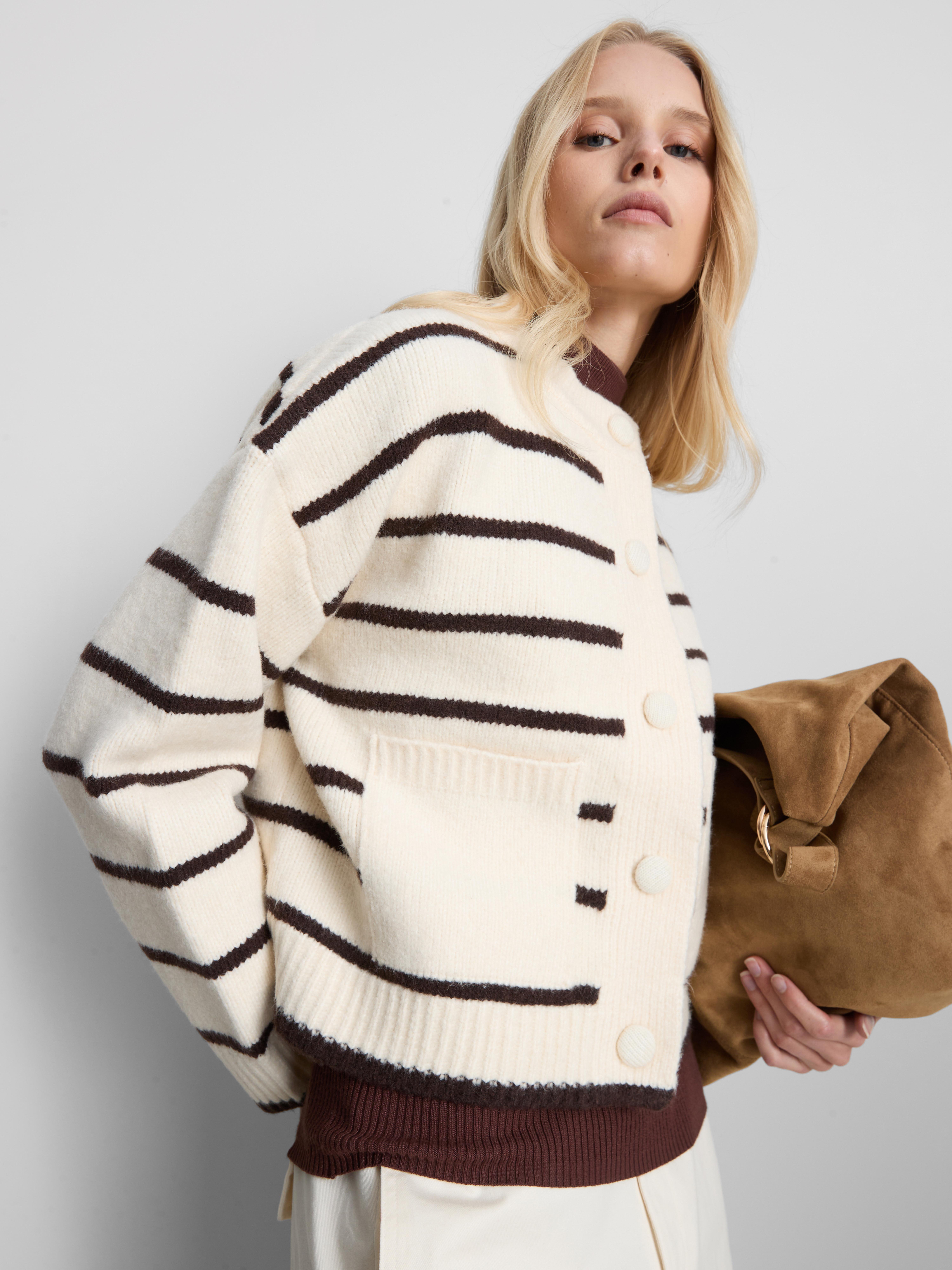 Knitted Bomber Cardigan