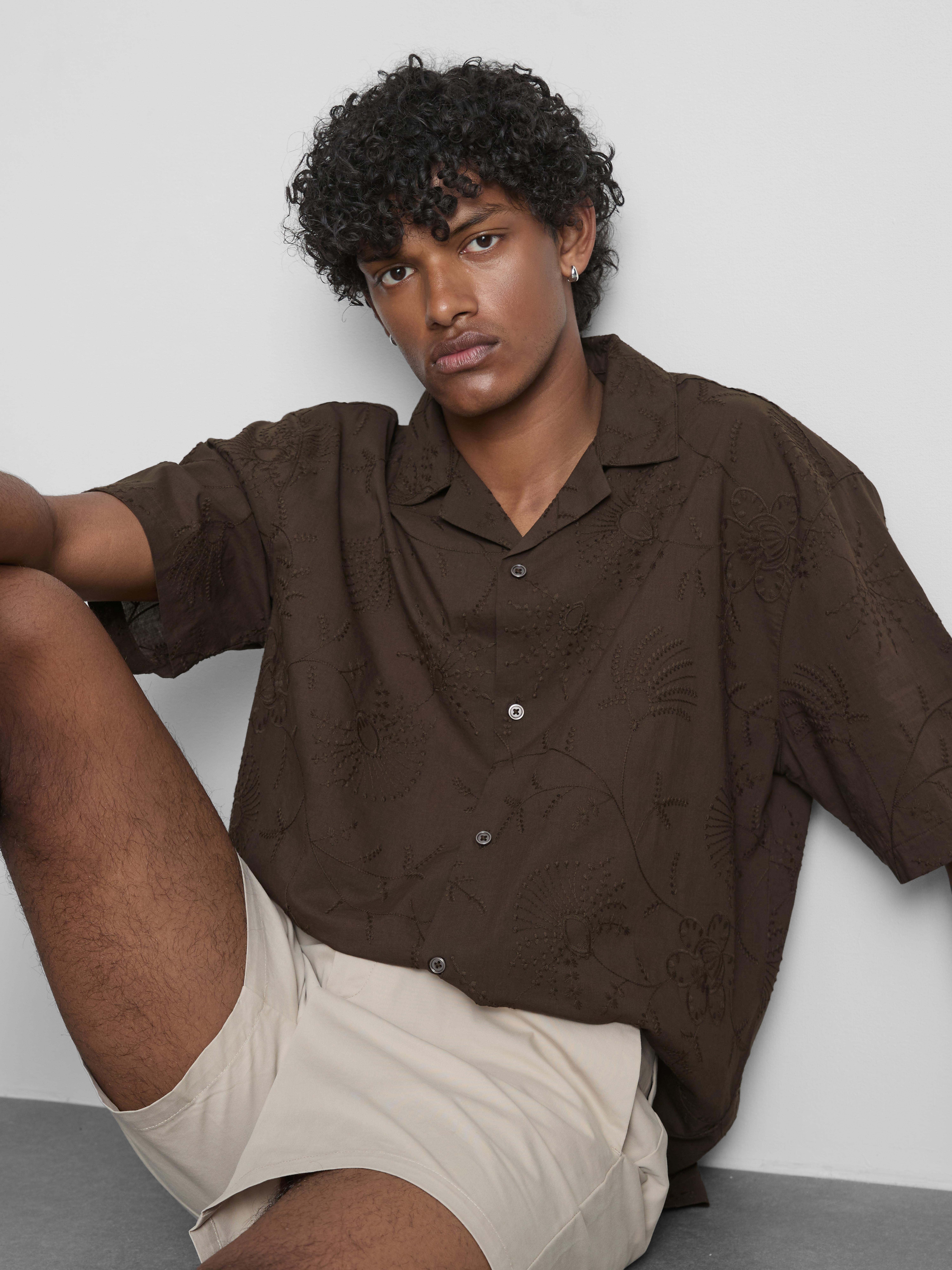 Chemise décontractée brodée The Edit