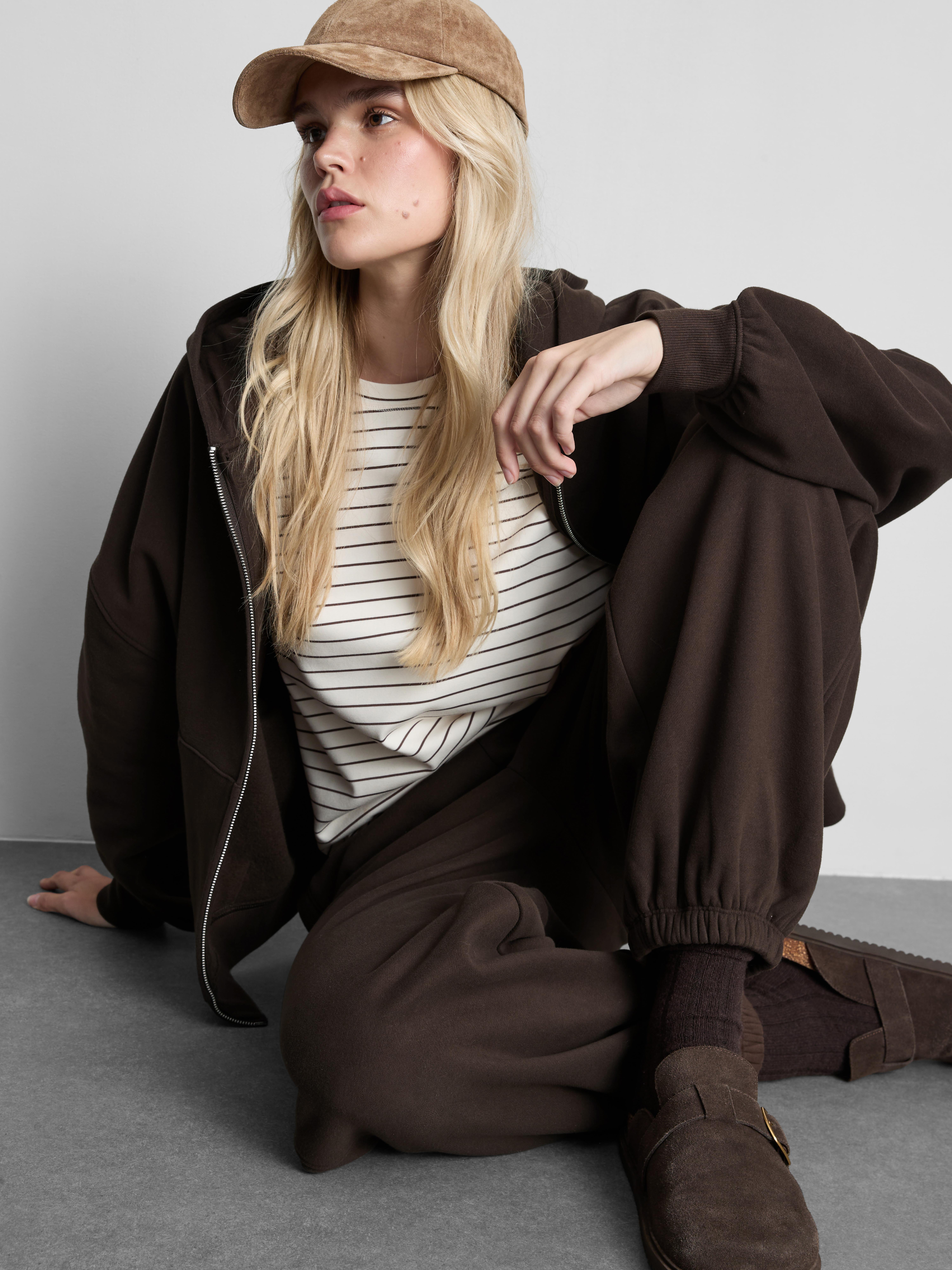 Cotton-Rich Relaxed Cuffed Joggers