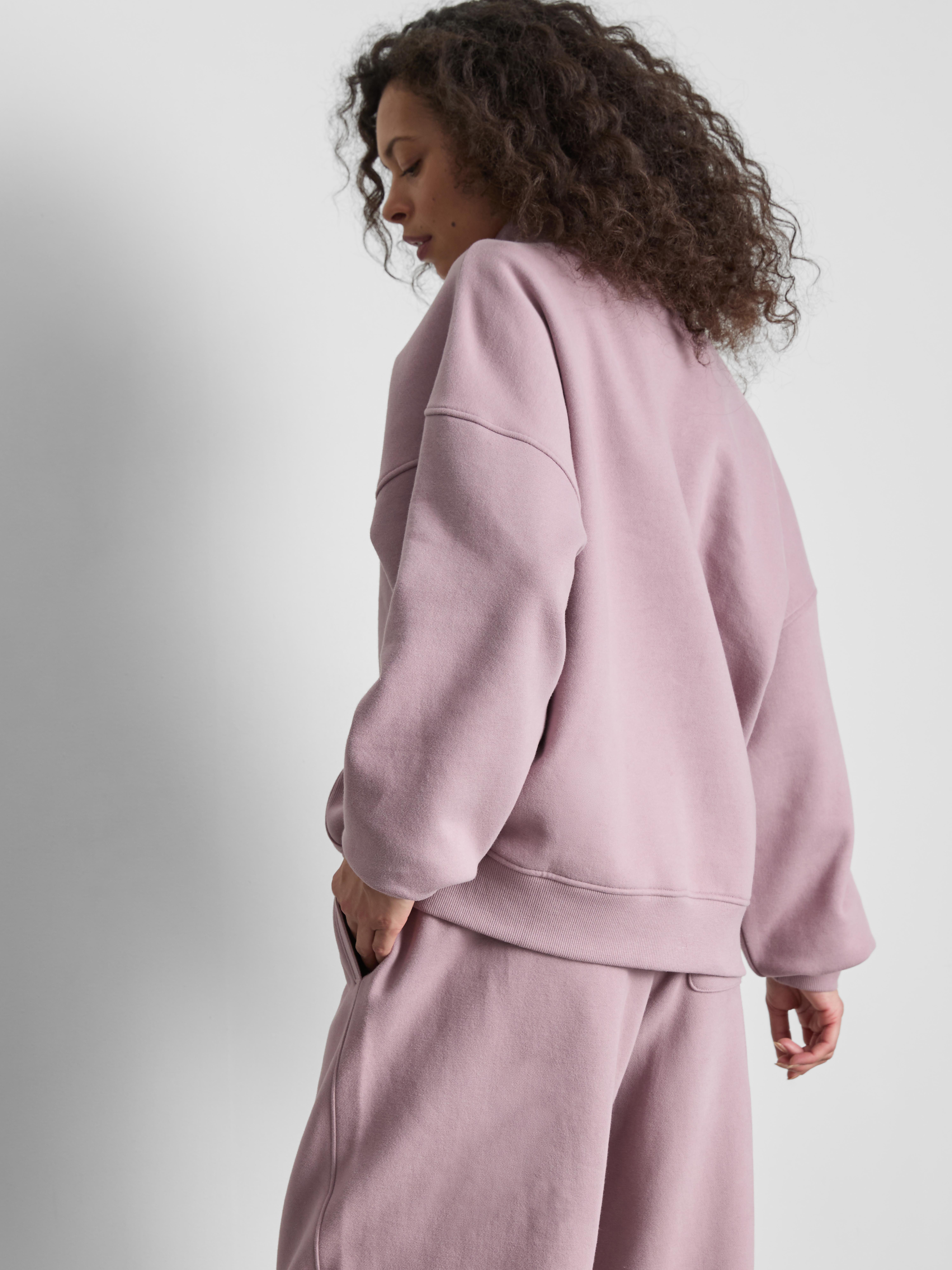 Sudadera de algodón con media cremallera