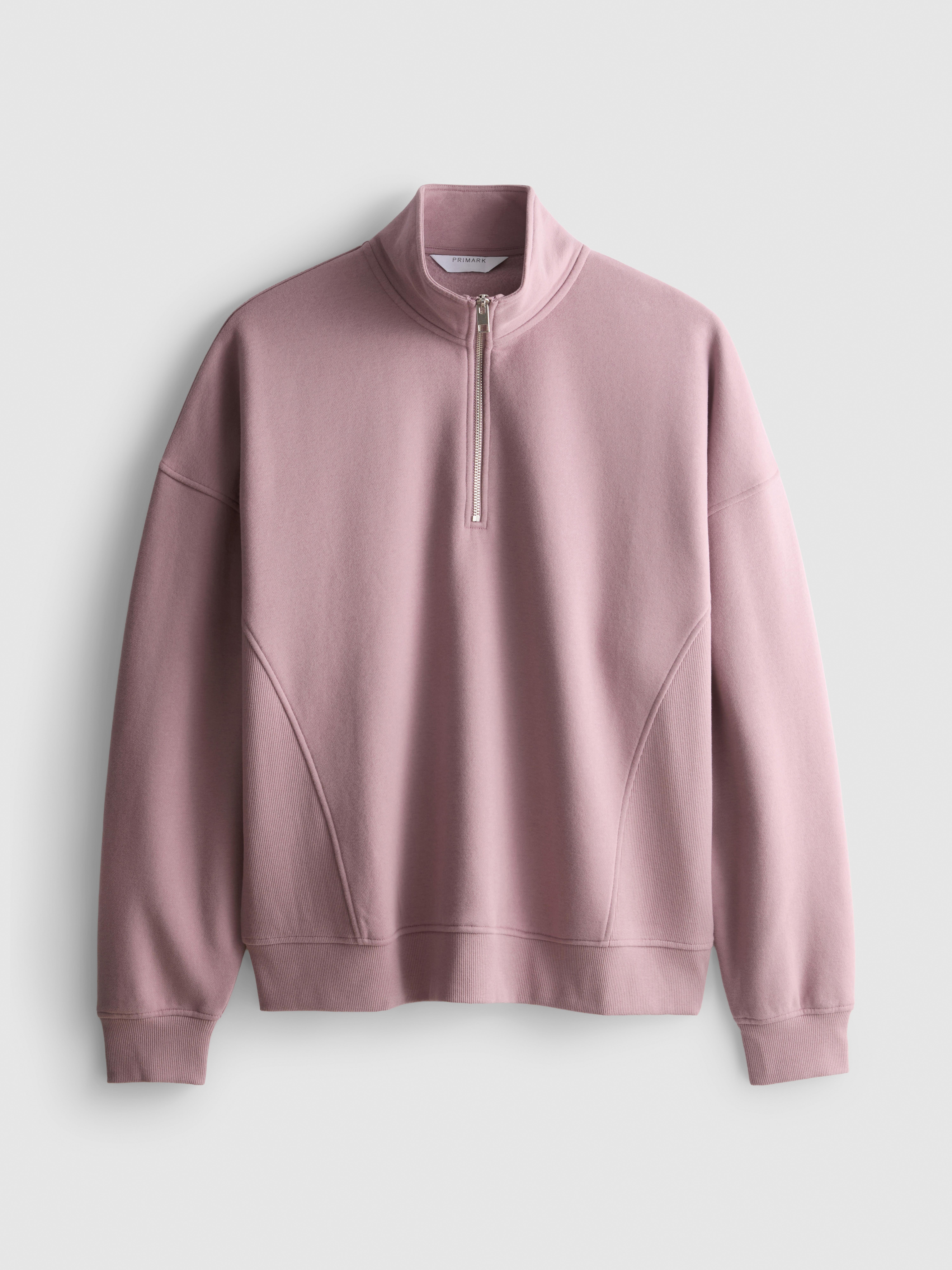 Sudadera de algodón con media cremallera