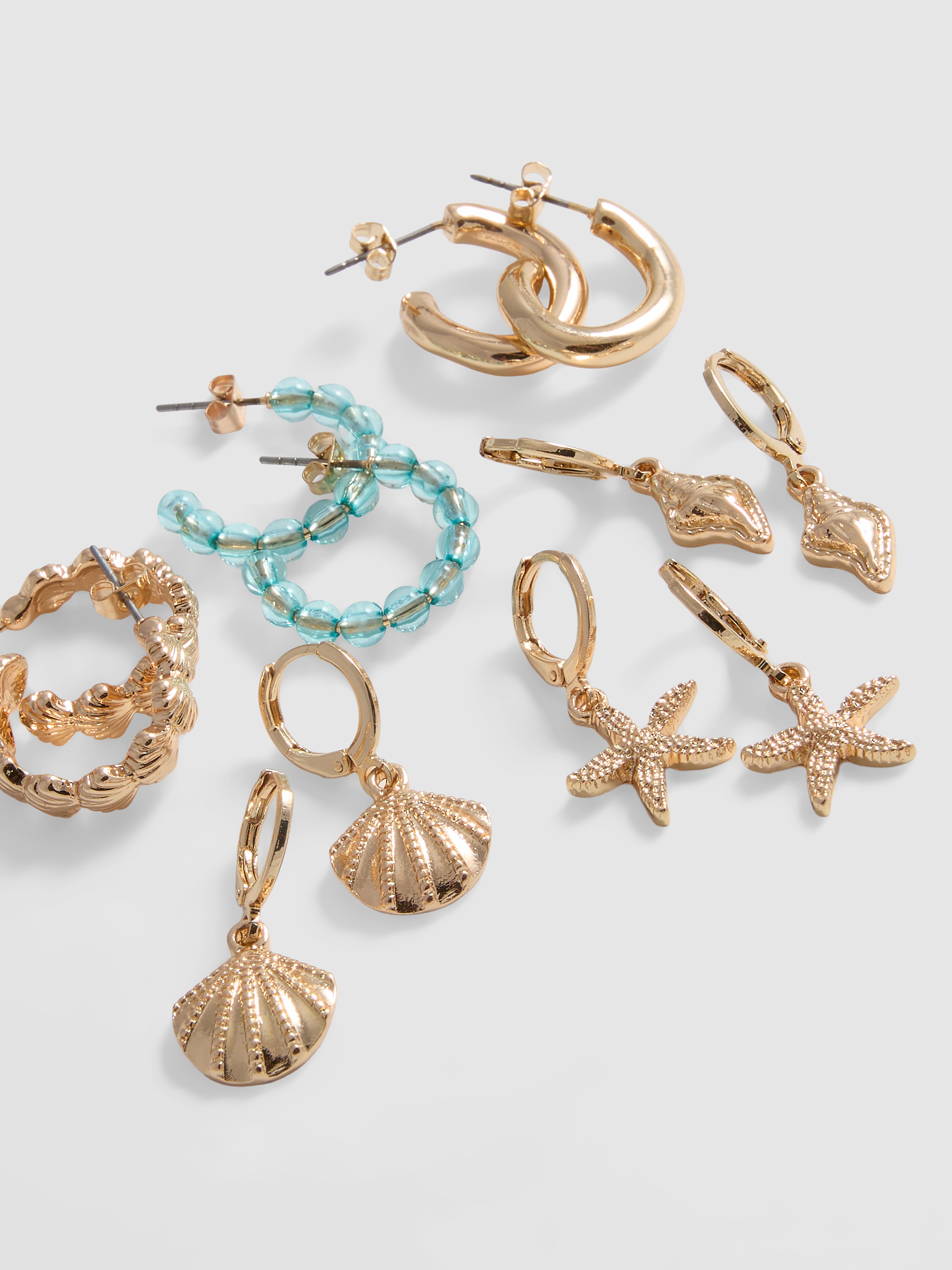 6pk Sea Inspired Earrings
