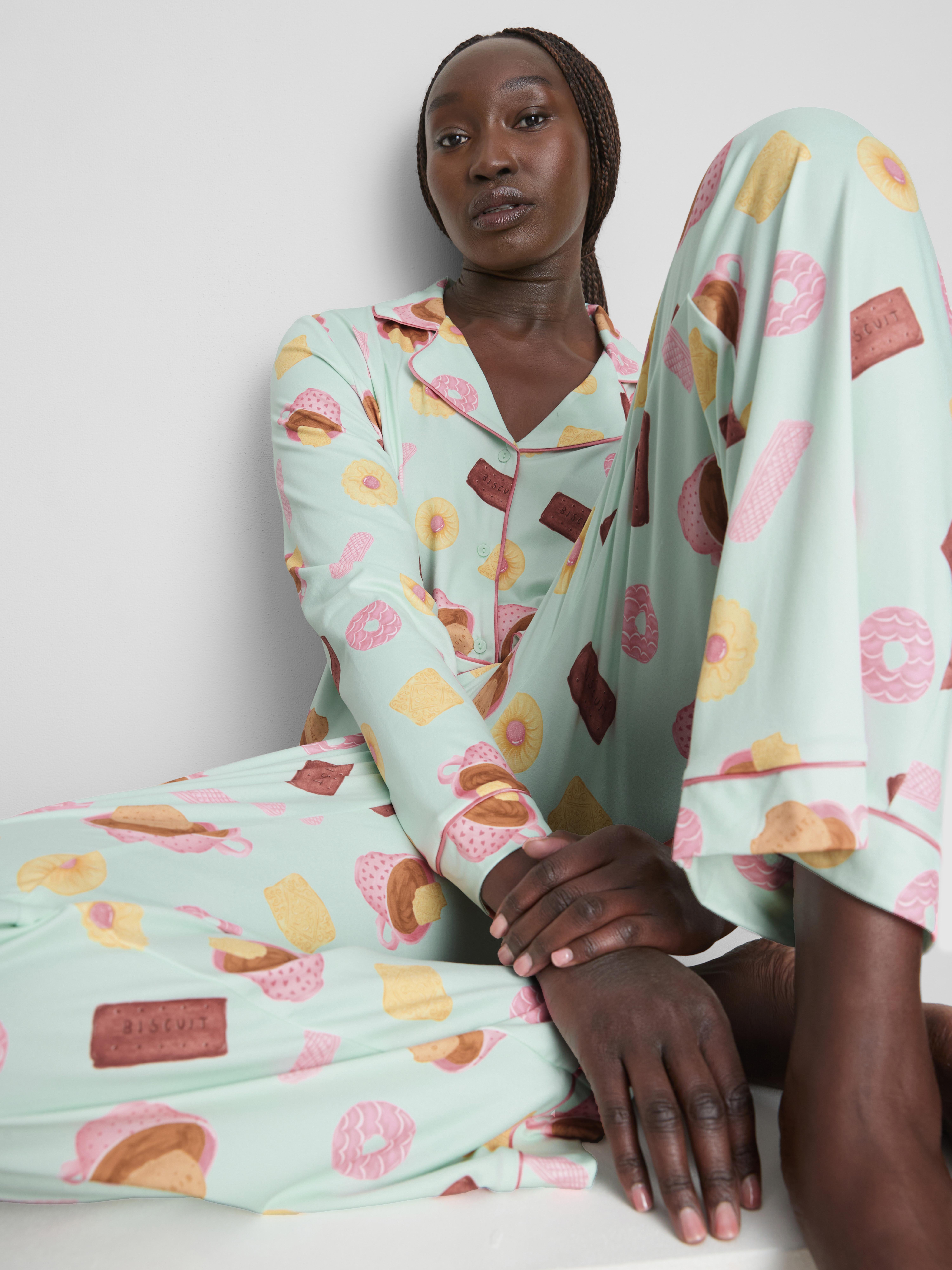 Printed Boyfriend Pajamas