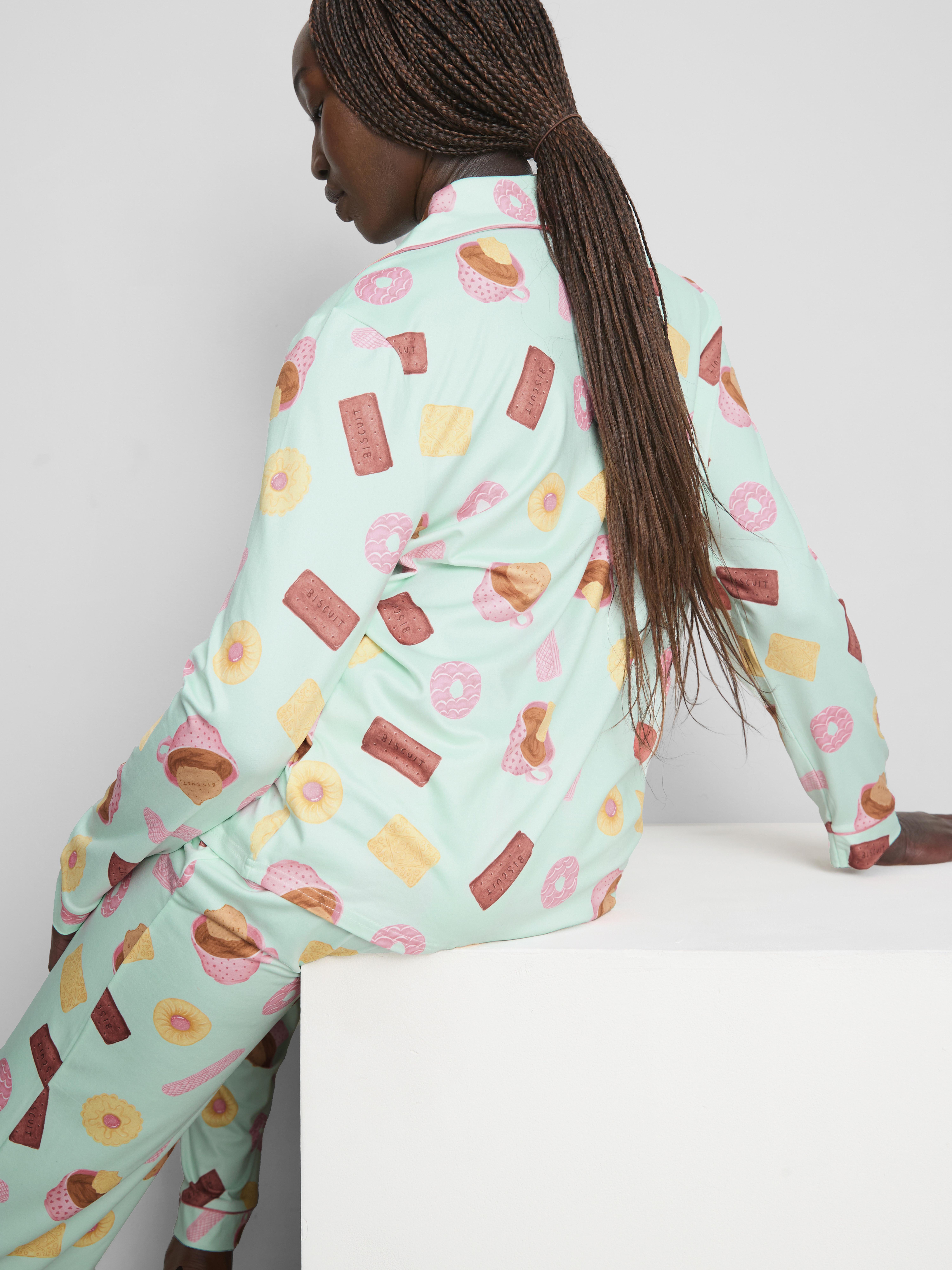 Printed Boyfriend Pajamas