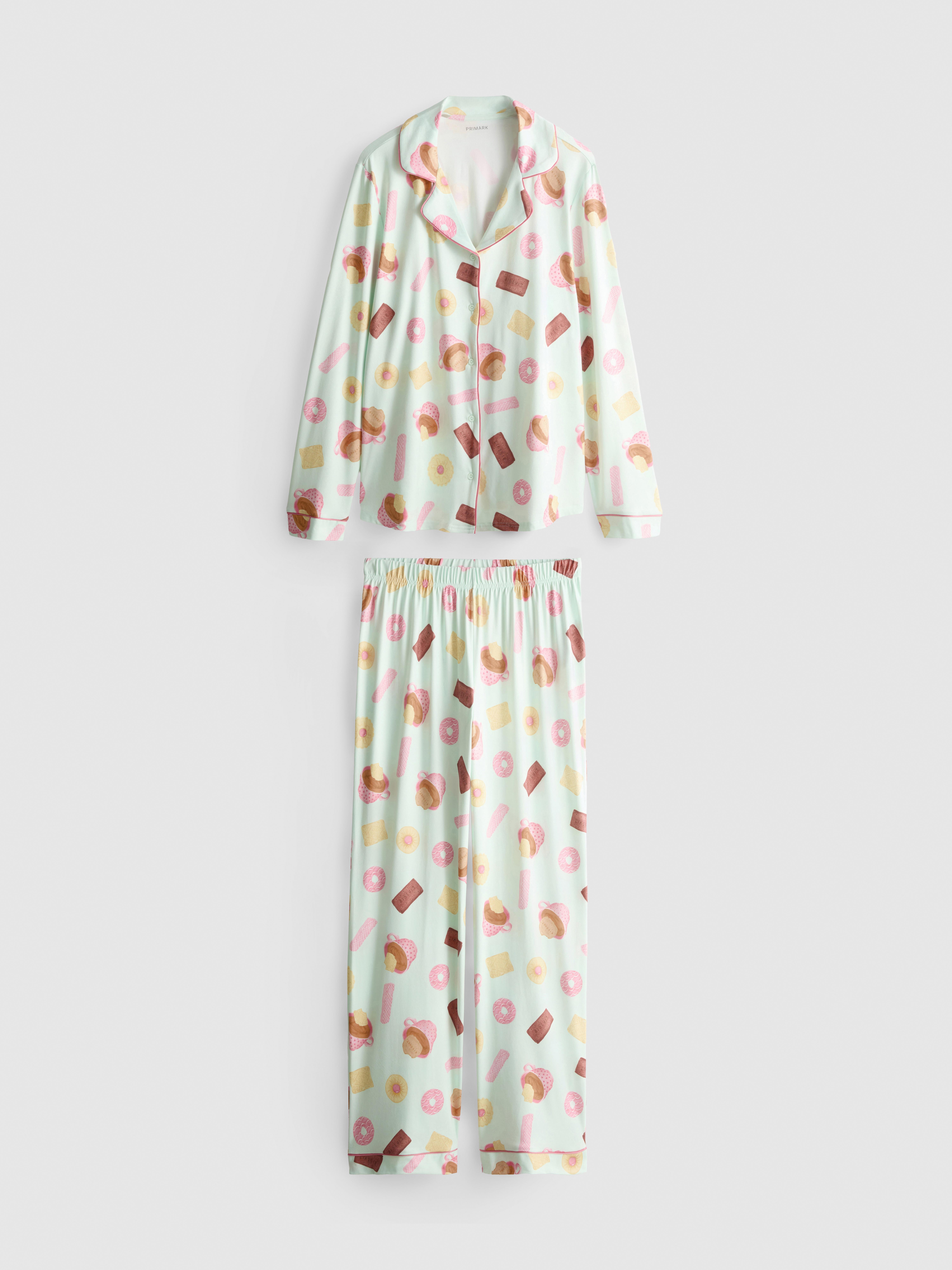 Printed Boyfriend Pajamas