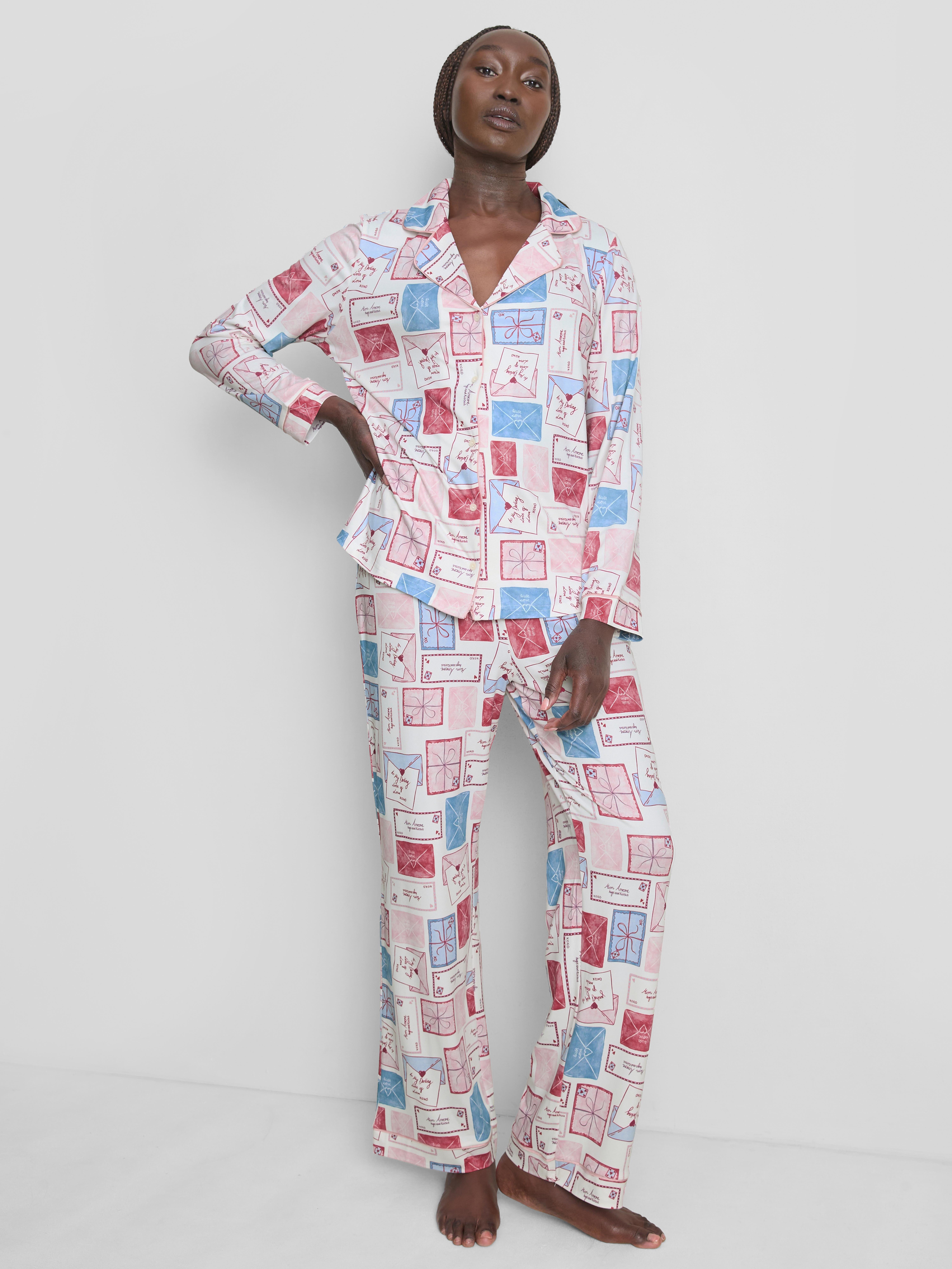 Printed Boyfriend Pyjamas Multi