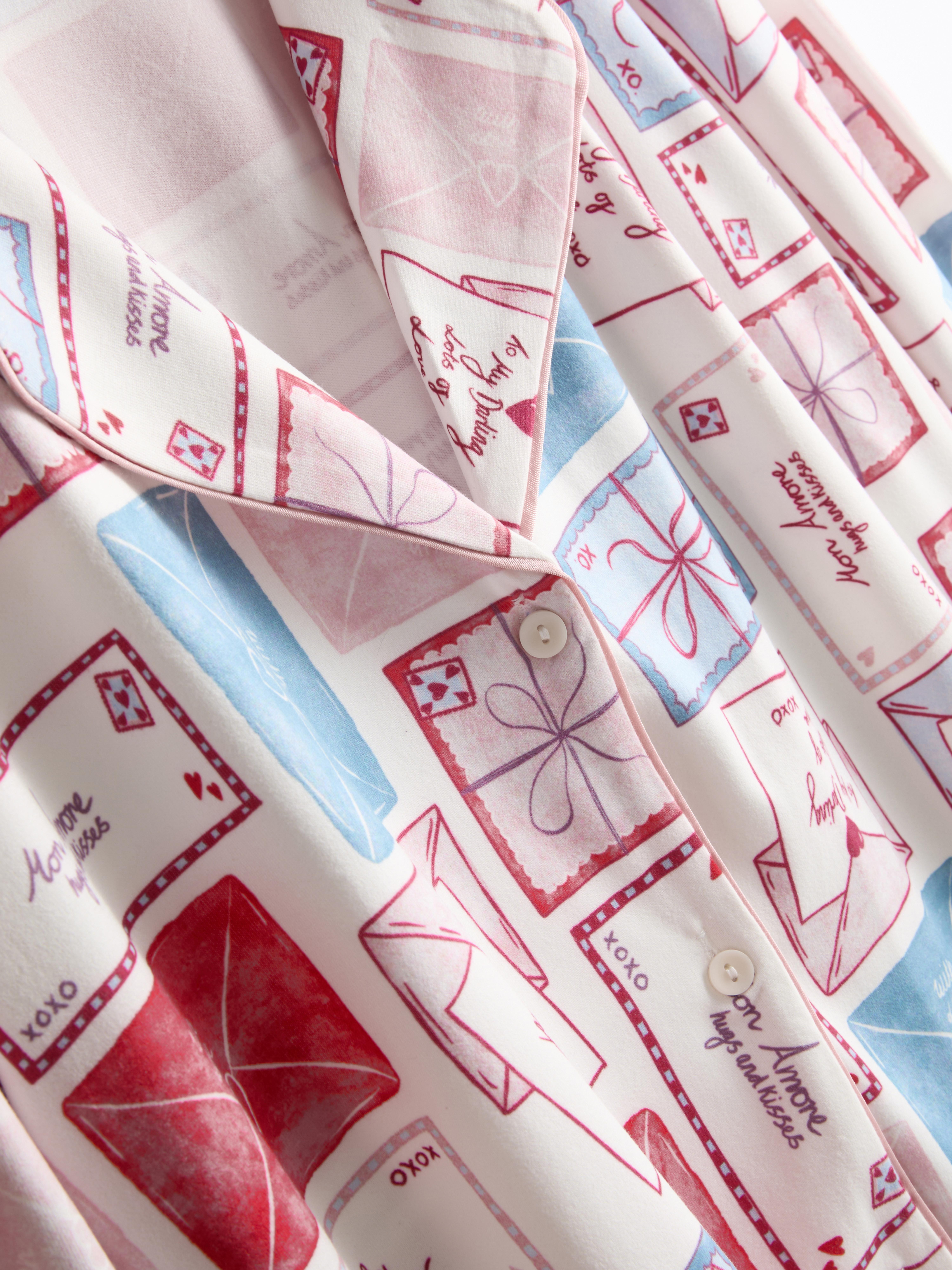 Boyfriend-pyjama met print