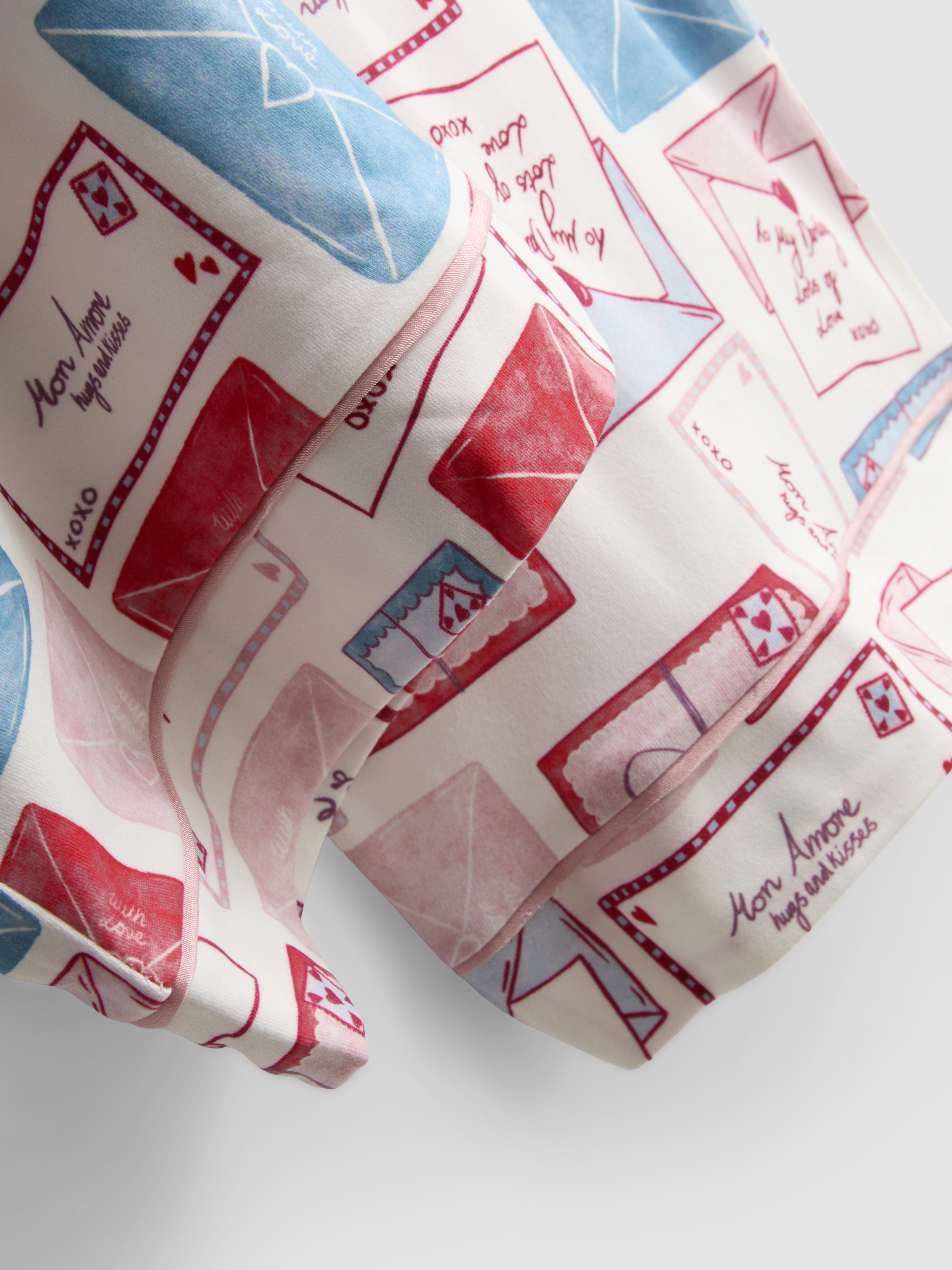 Boyfriend-pyjama met print