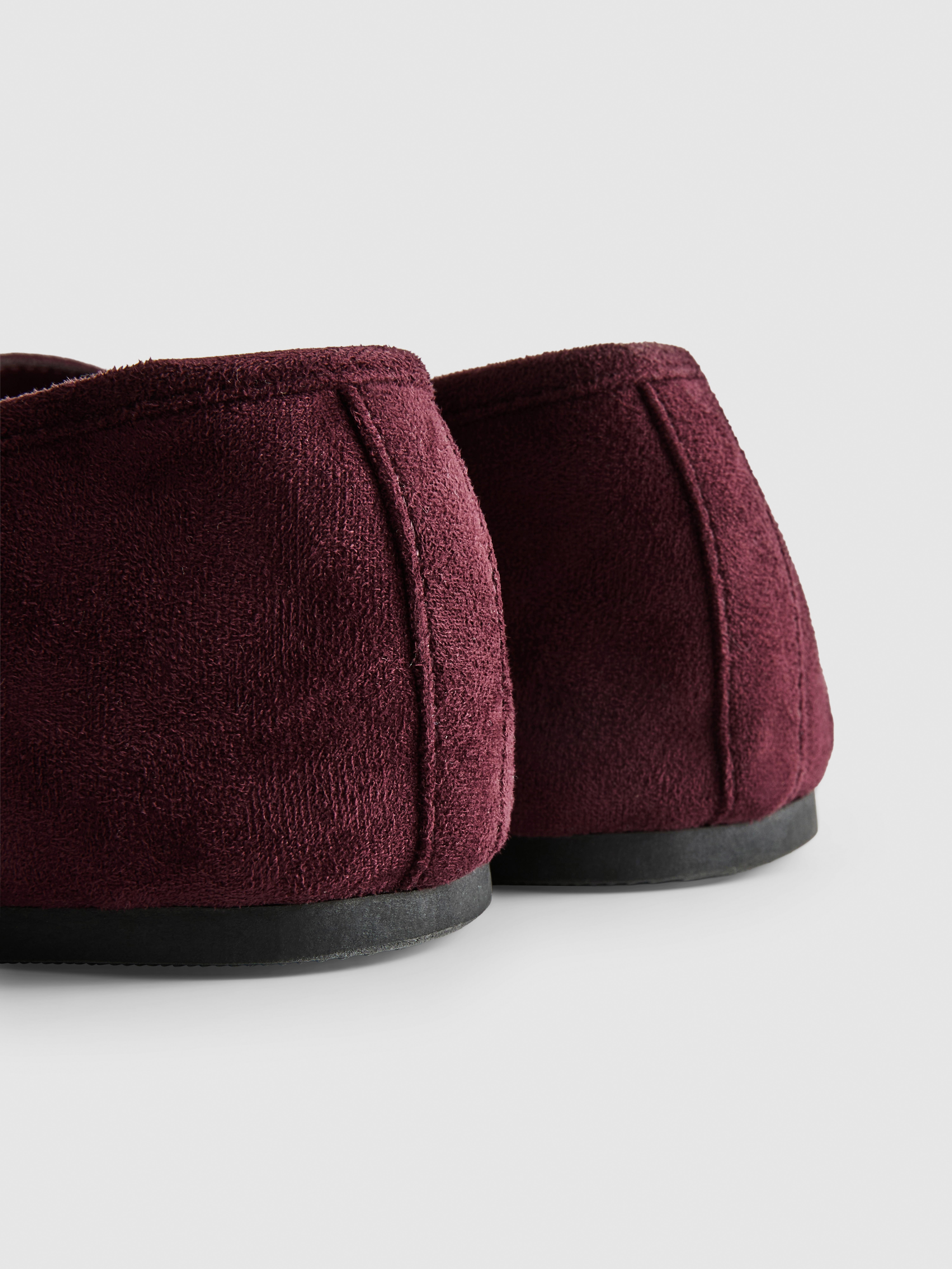 Faux Suede Buckle Mary Janes