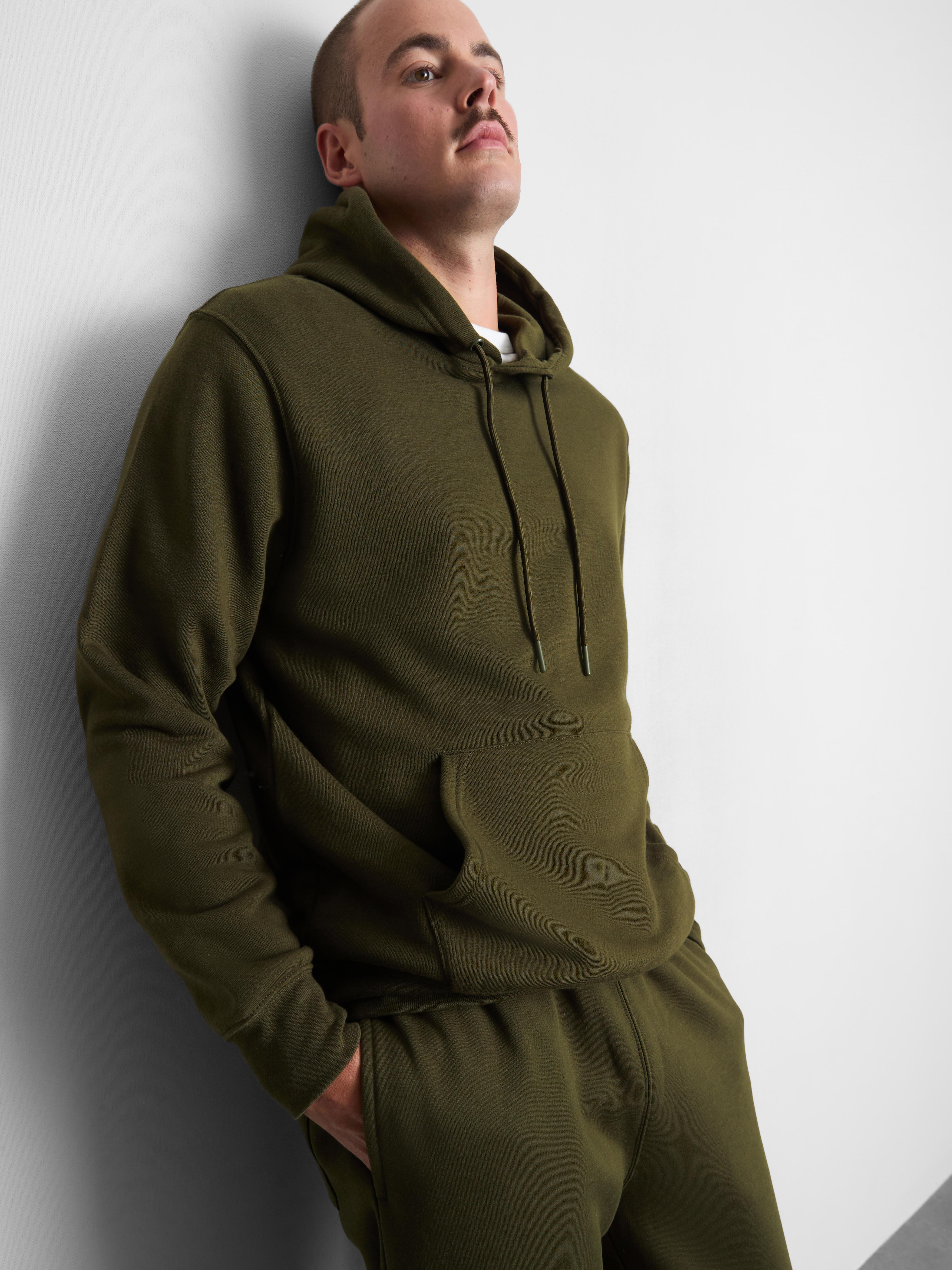 Cotton Blend Overhead Hoodie