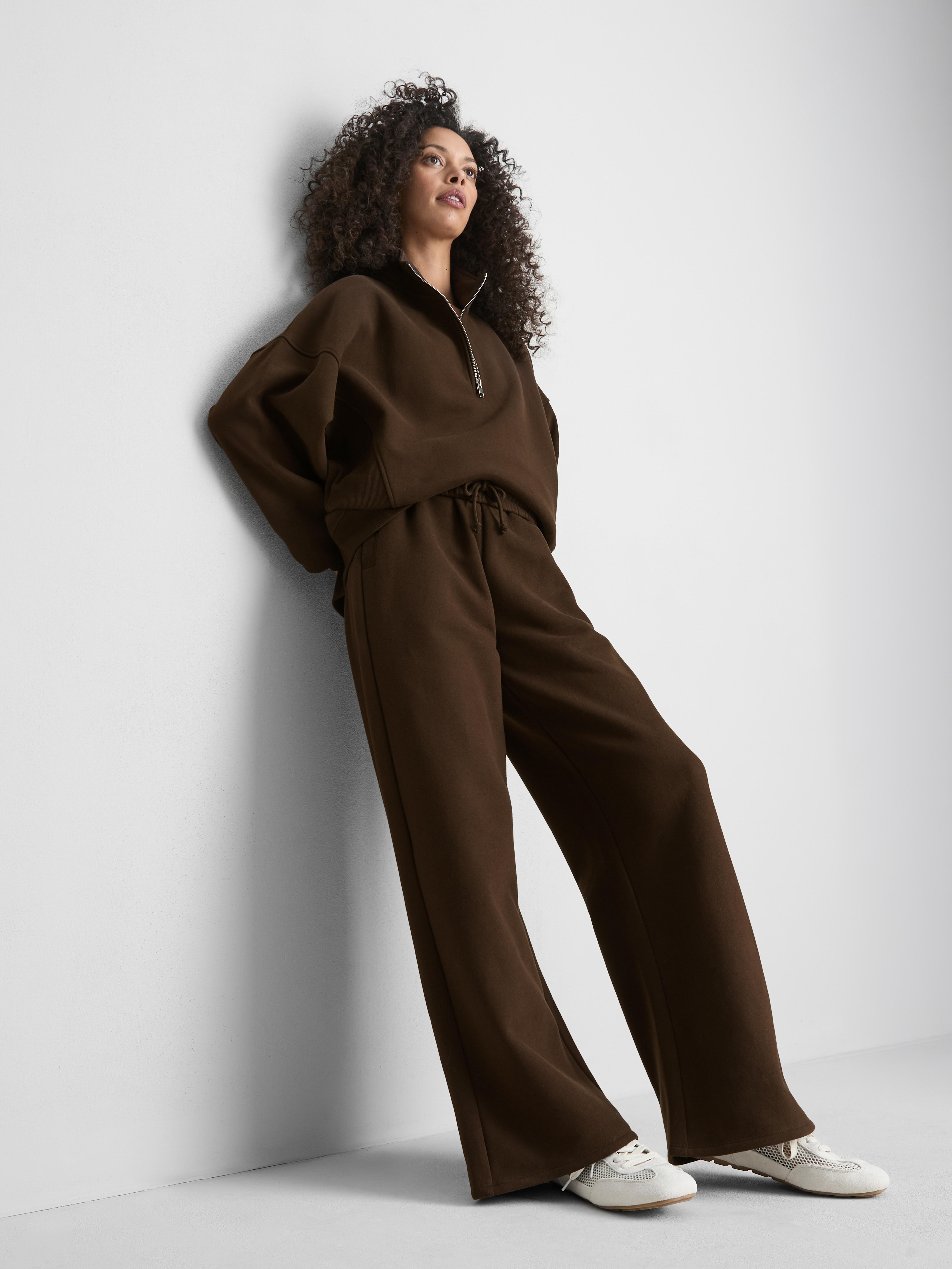 Cotton Rich Wide Leg Sweatpants