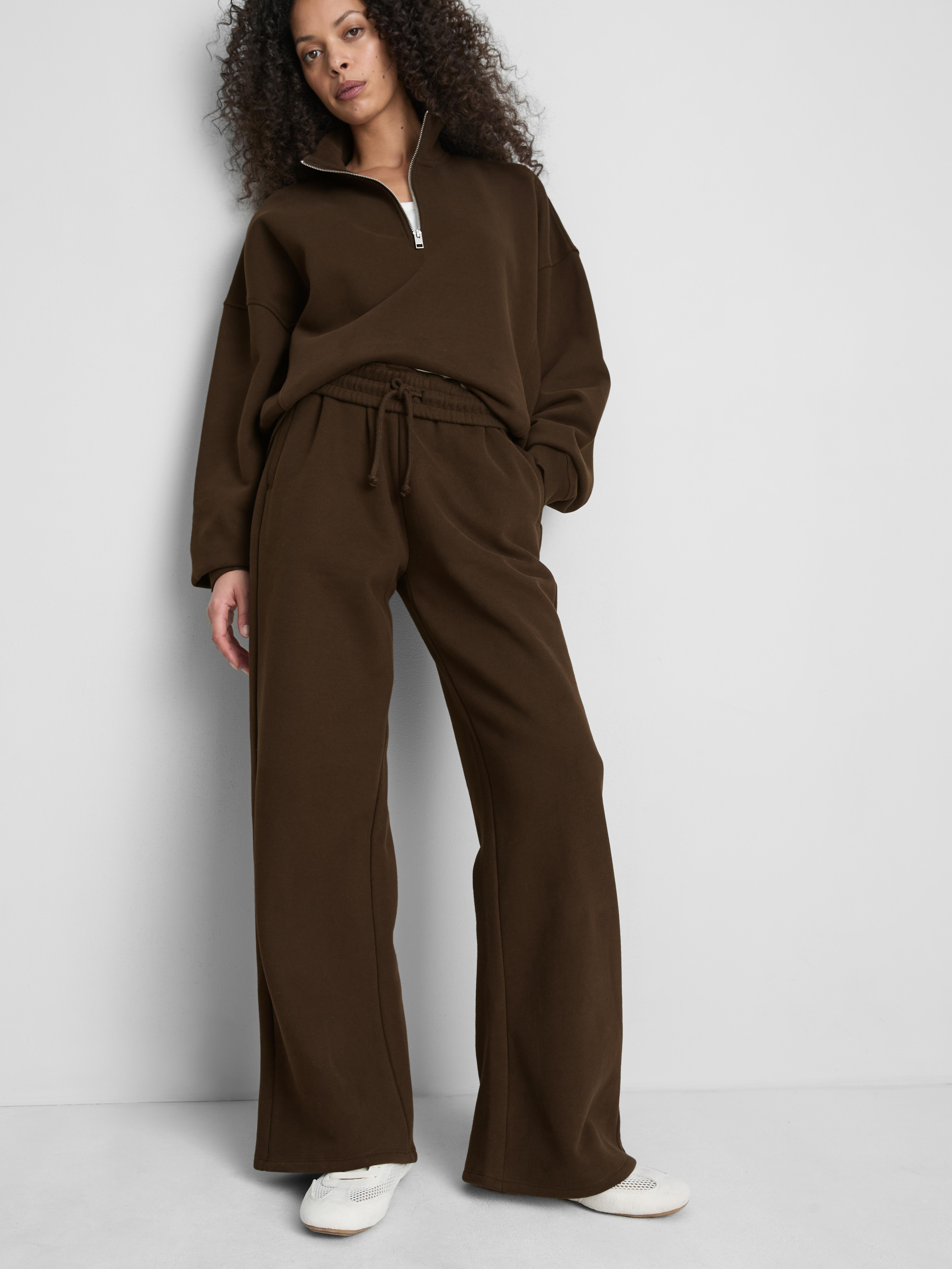 Cotton Rich Wide Leg Sweatpants