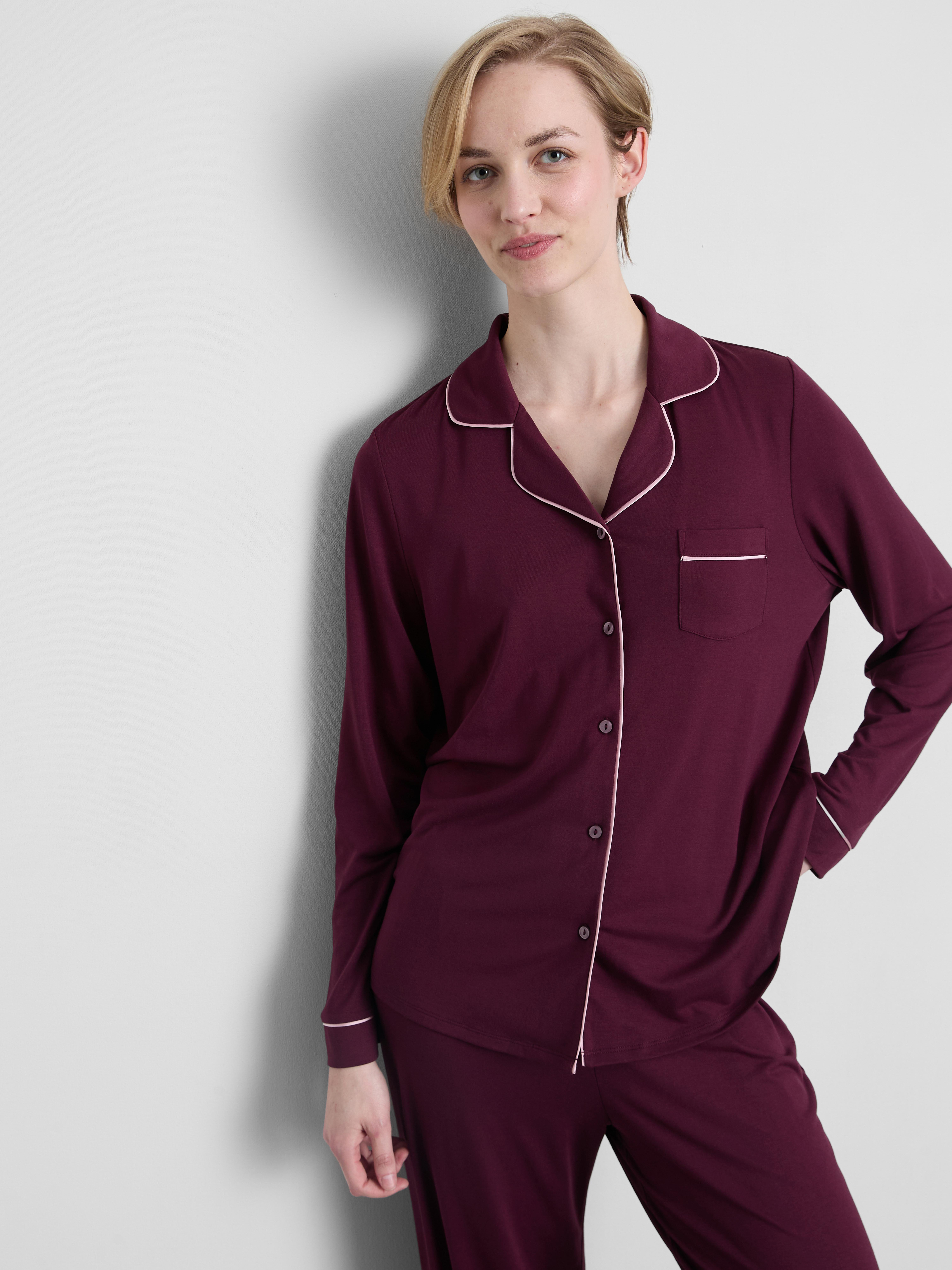 Piped Boyfriend Pajamas