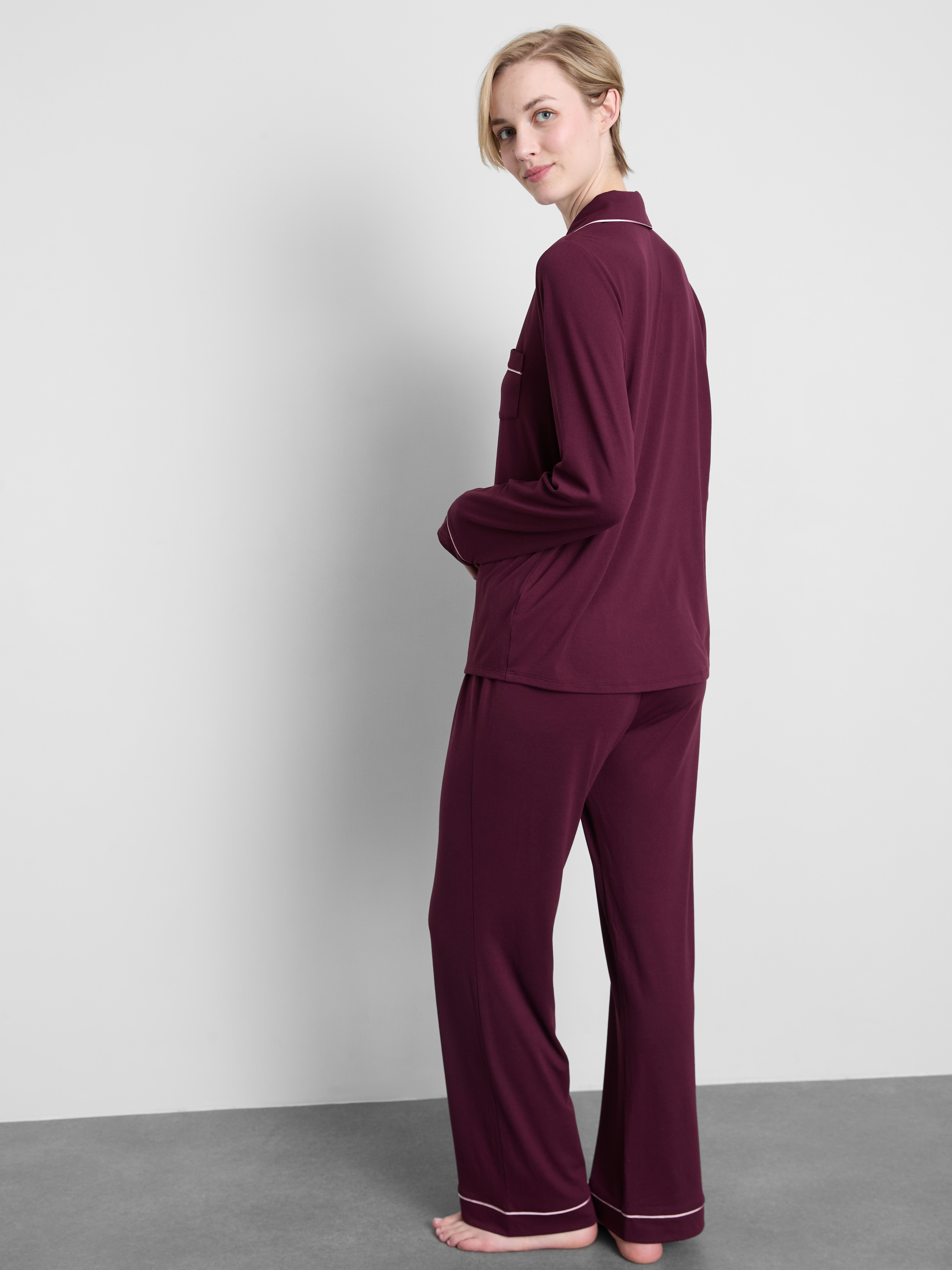 Piped Boyfriend Pajamas