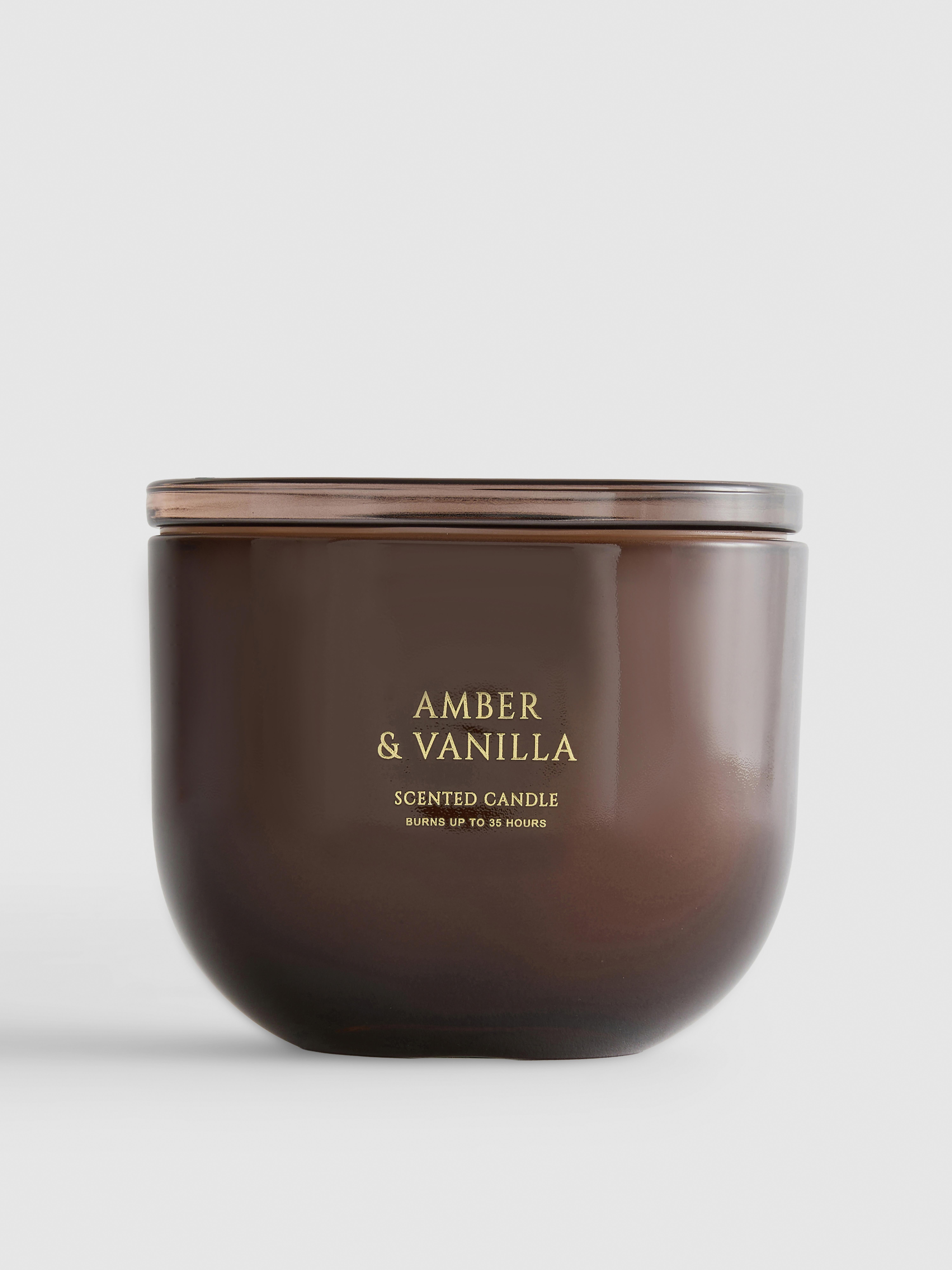 Vela aromática de ámbar y vainilla