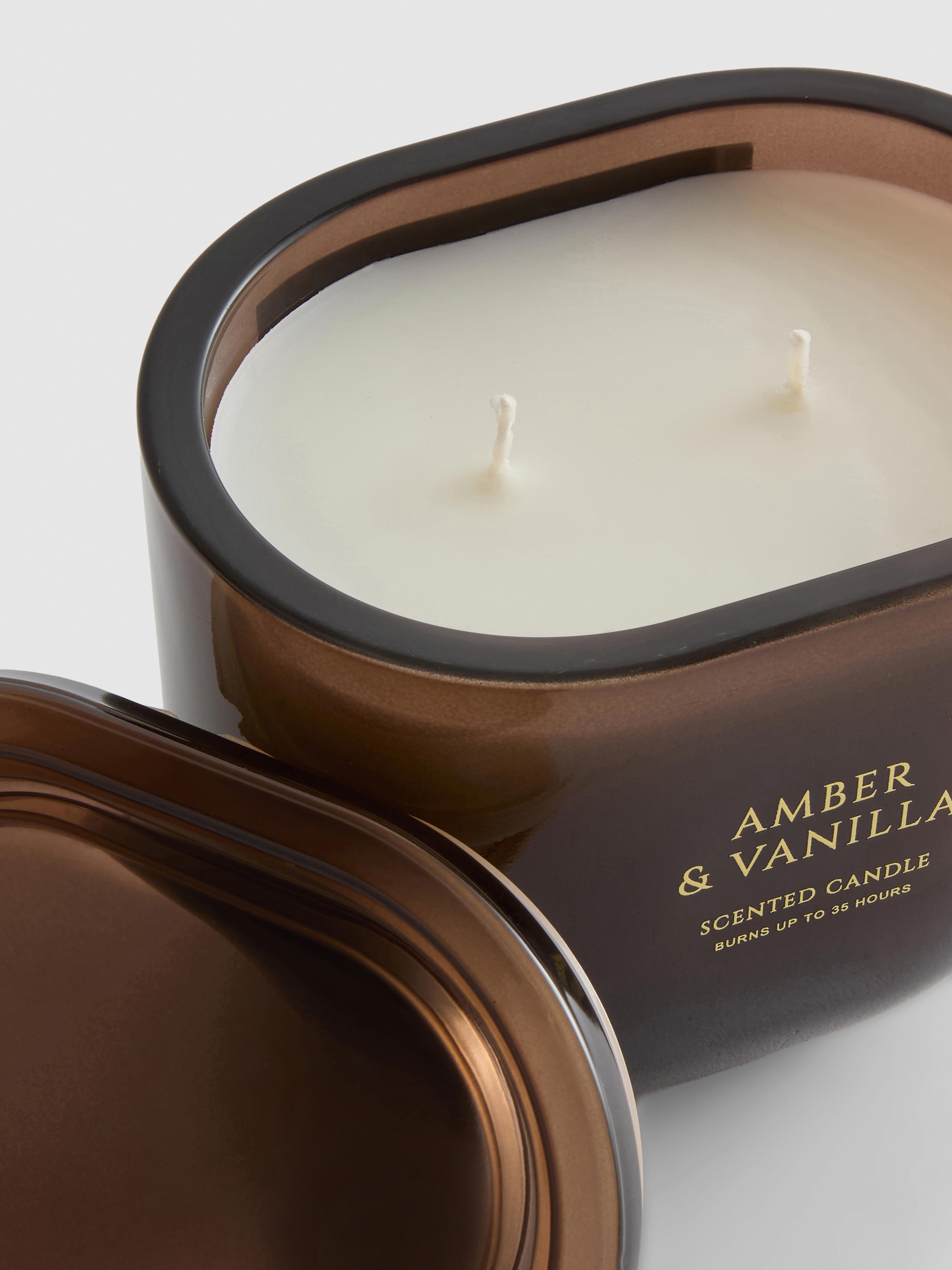 Vela aromática de ámbar y vainilla