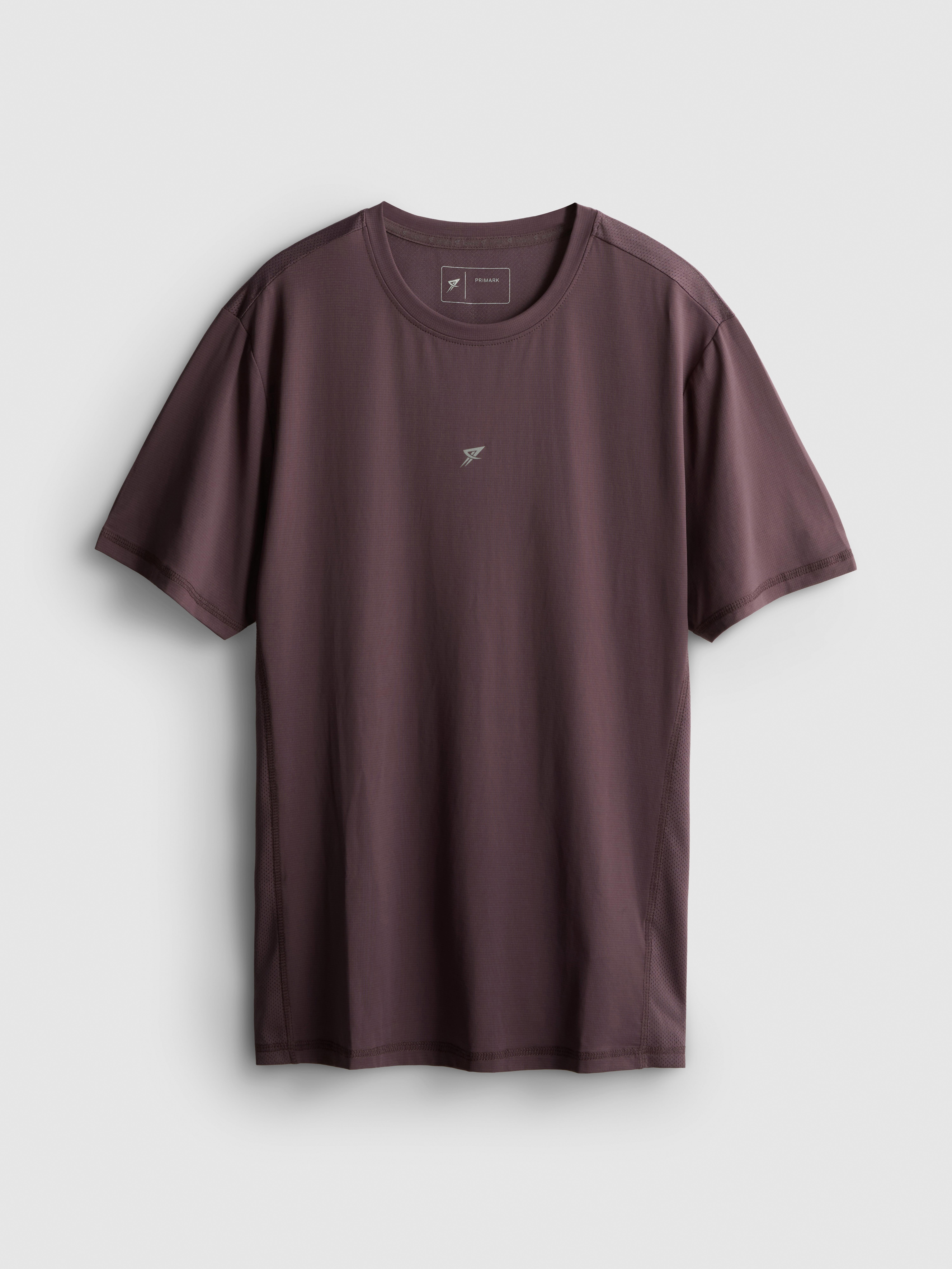 Fitness-T-Shirt mit Einsätzen Rosa