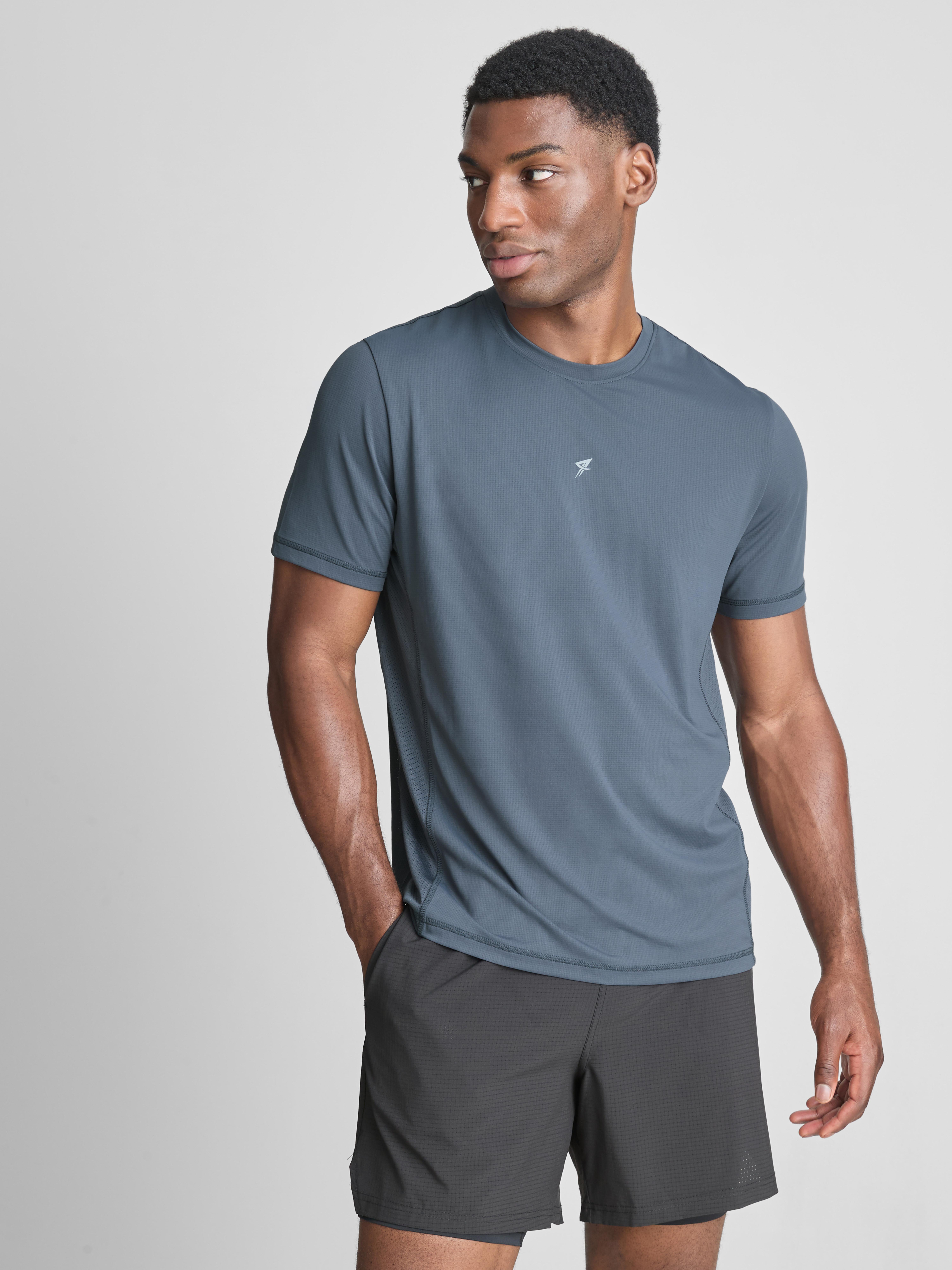 Fitness-T-Shirt mit Einsätzen