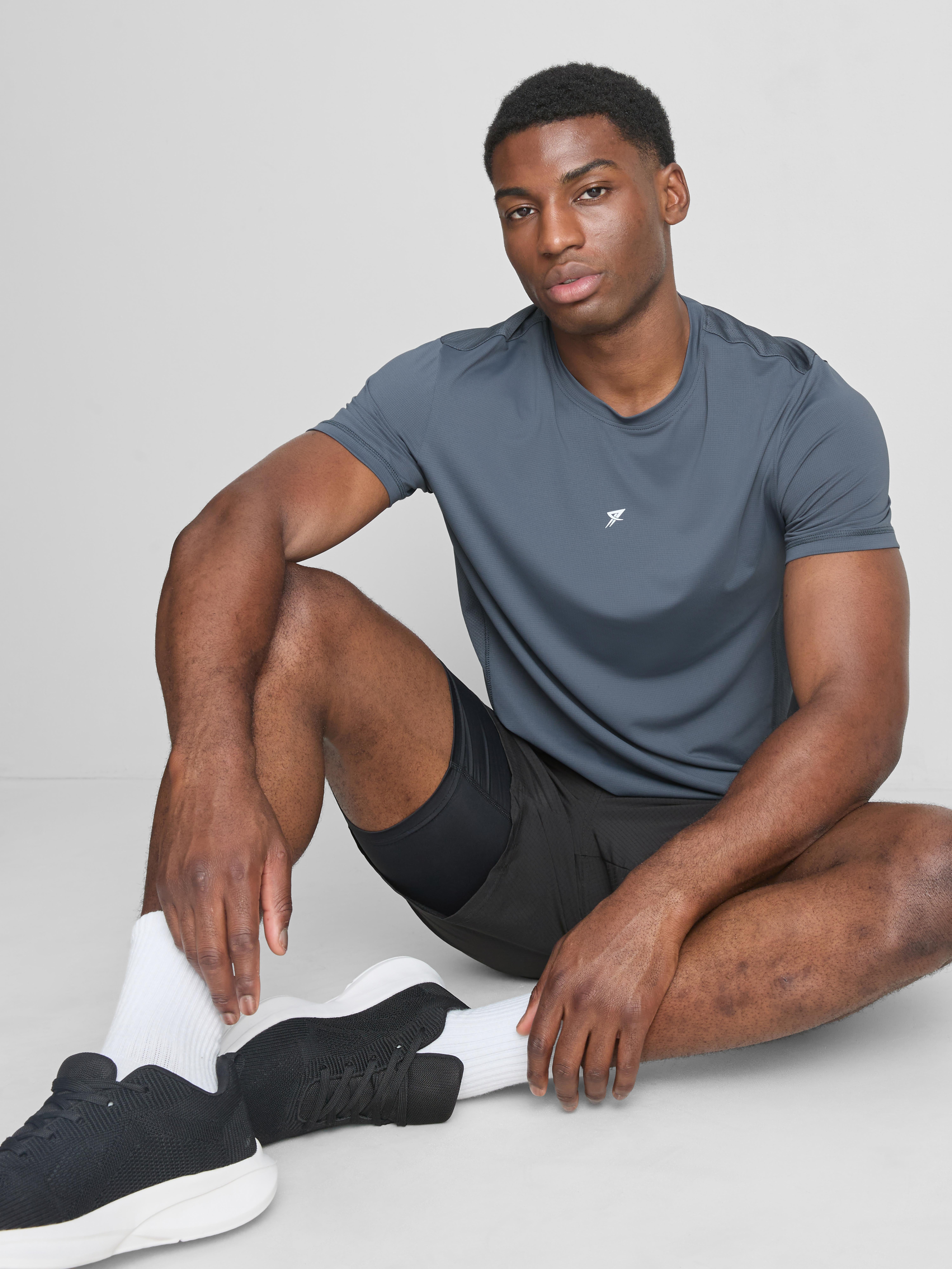Fitness-T-Shirt mit Einsätzen