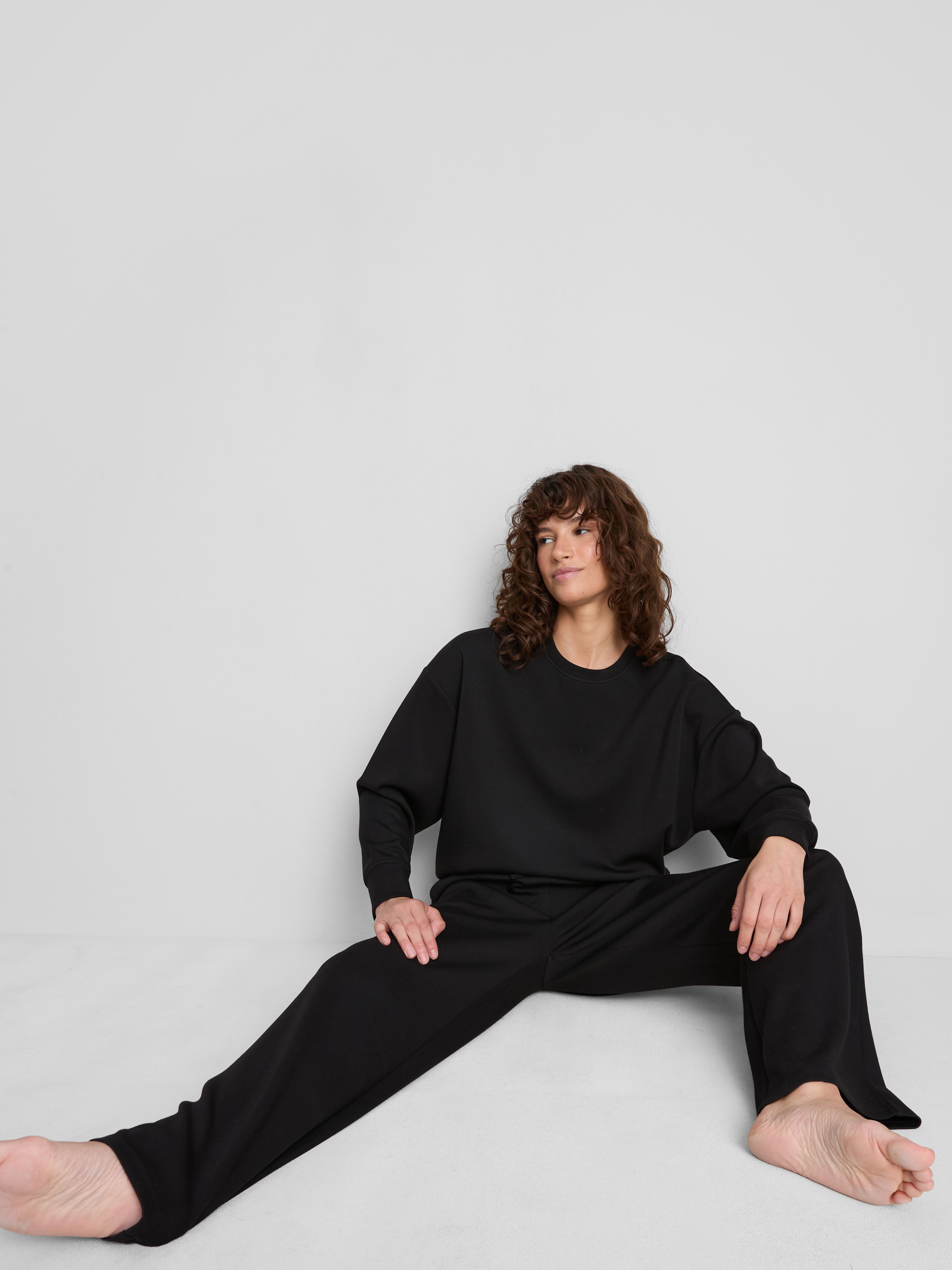 Modal Blend Crew Neck Sweatshirt