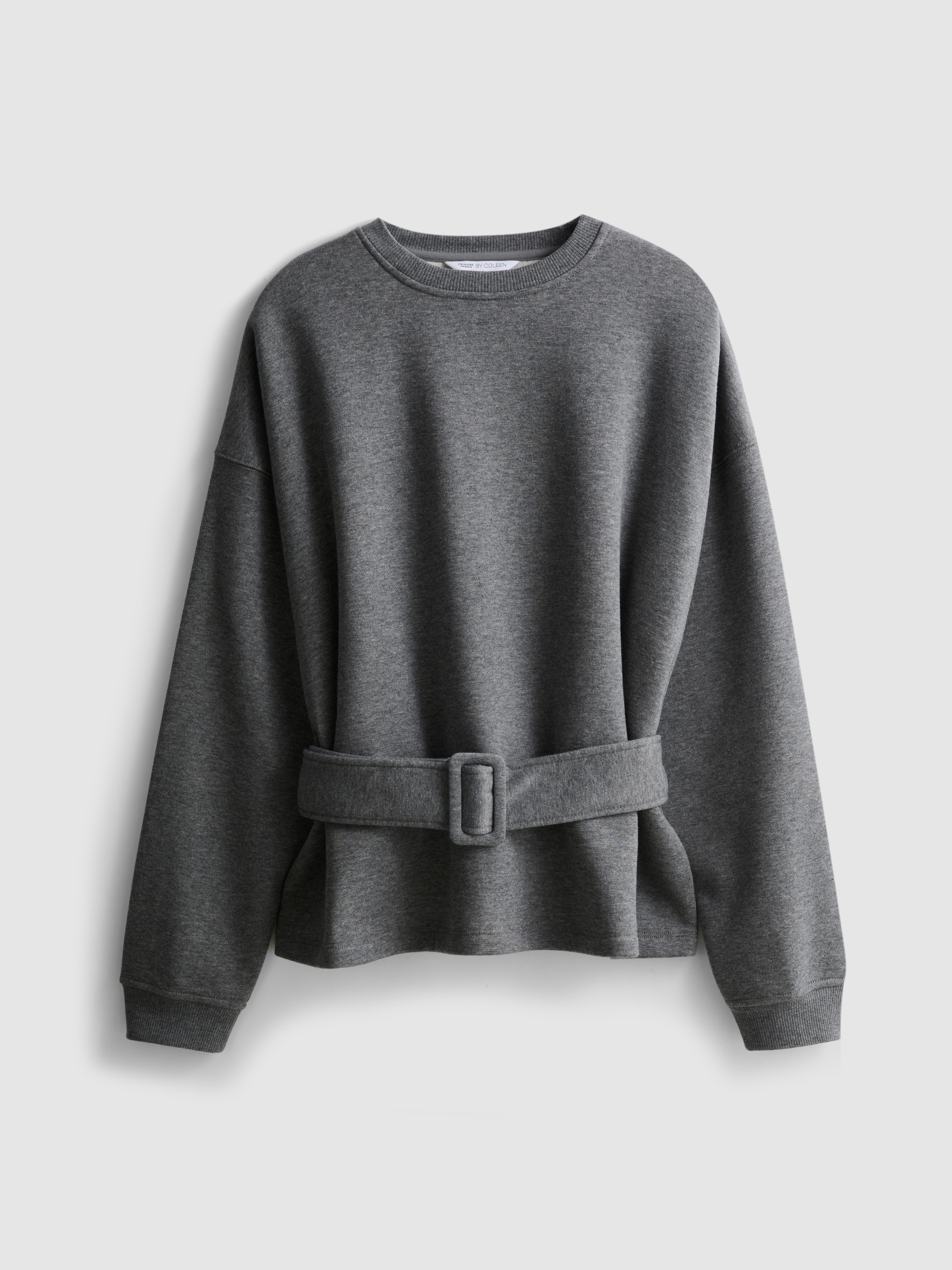 By Coleen Cotton Rich Belted Sweatshirt