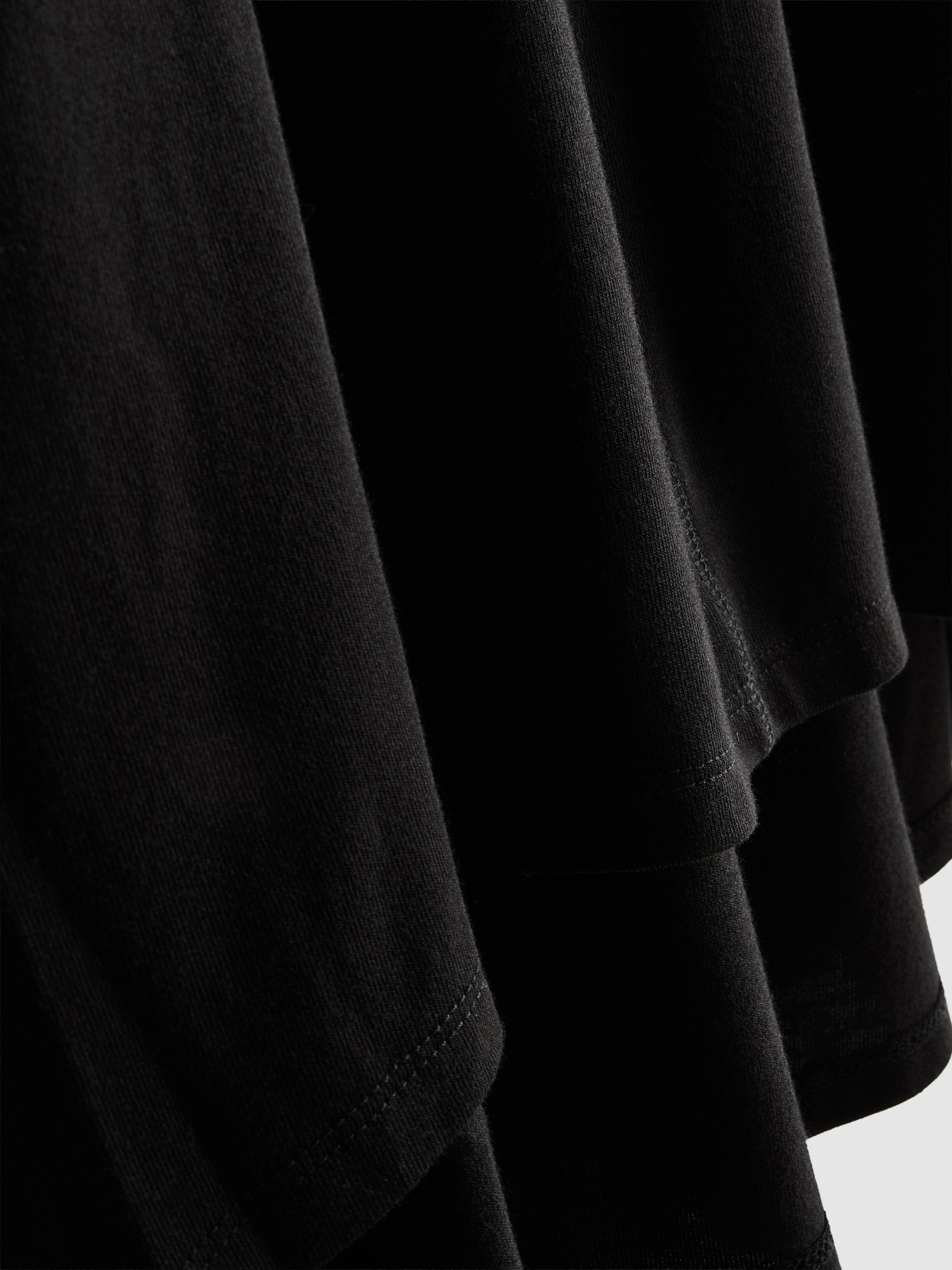 Longline Curved Hem Long Sleeve Top