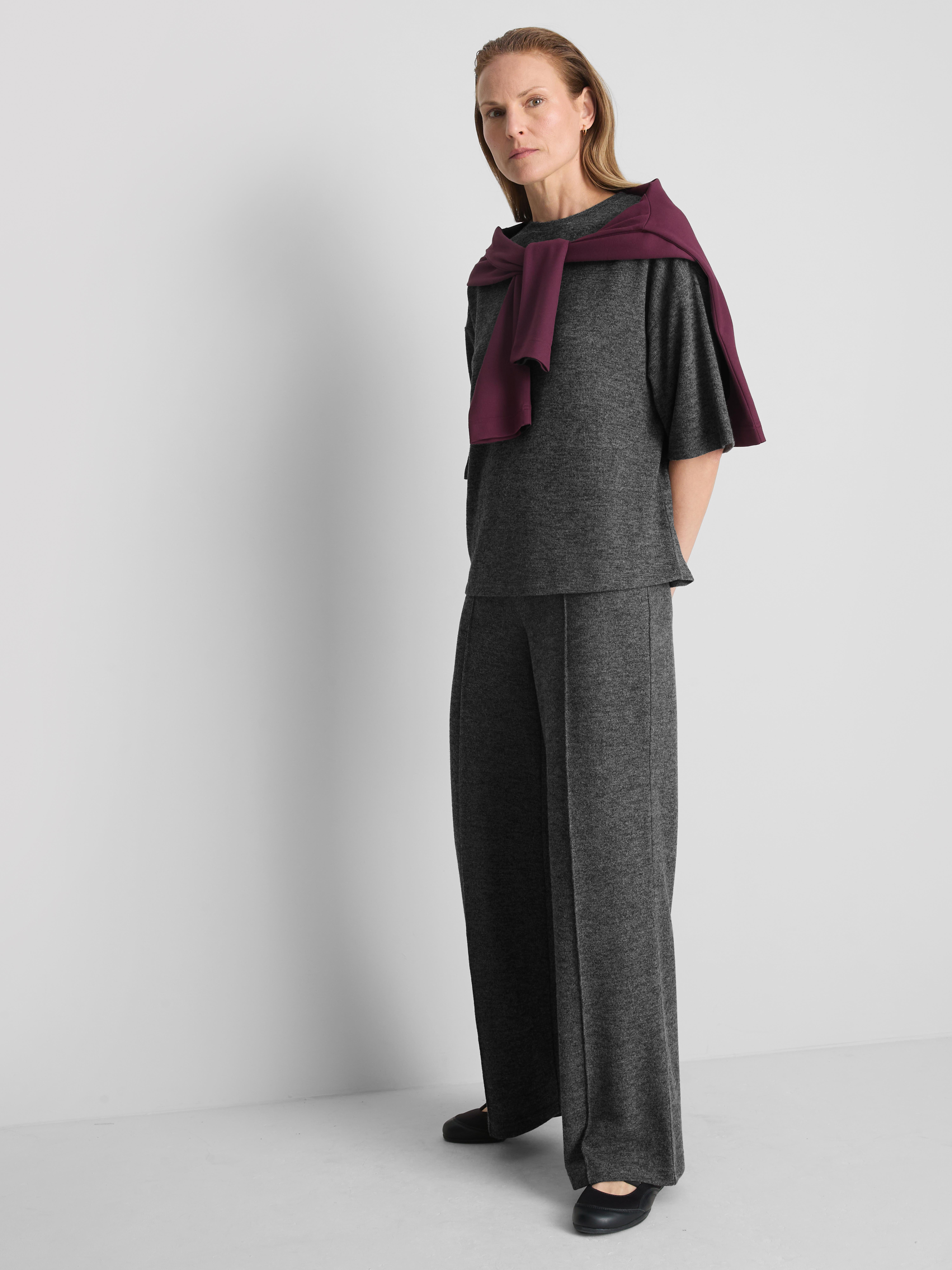 Cozy Oversized Tee Charcoal Heather
