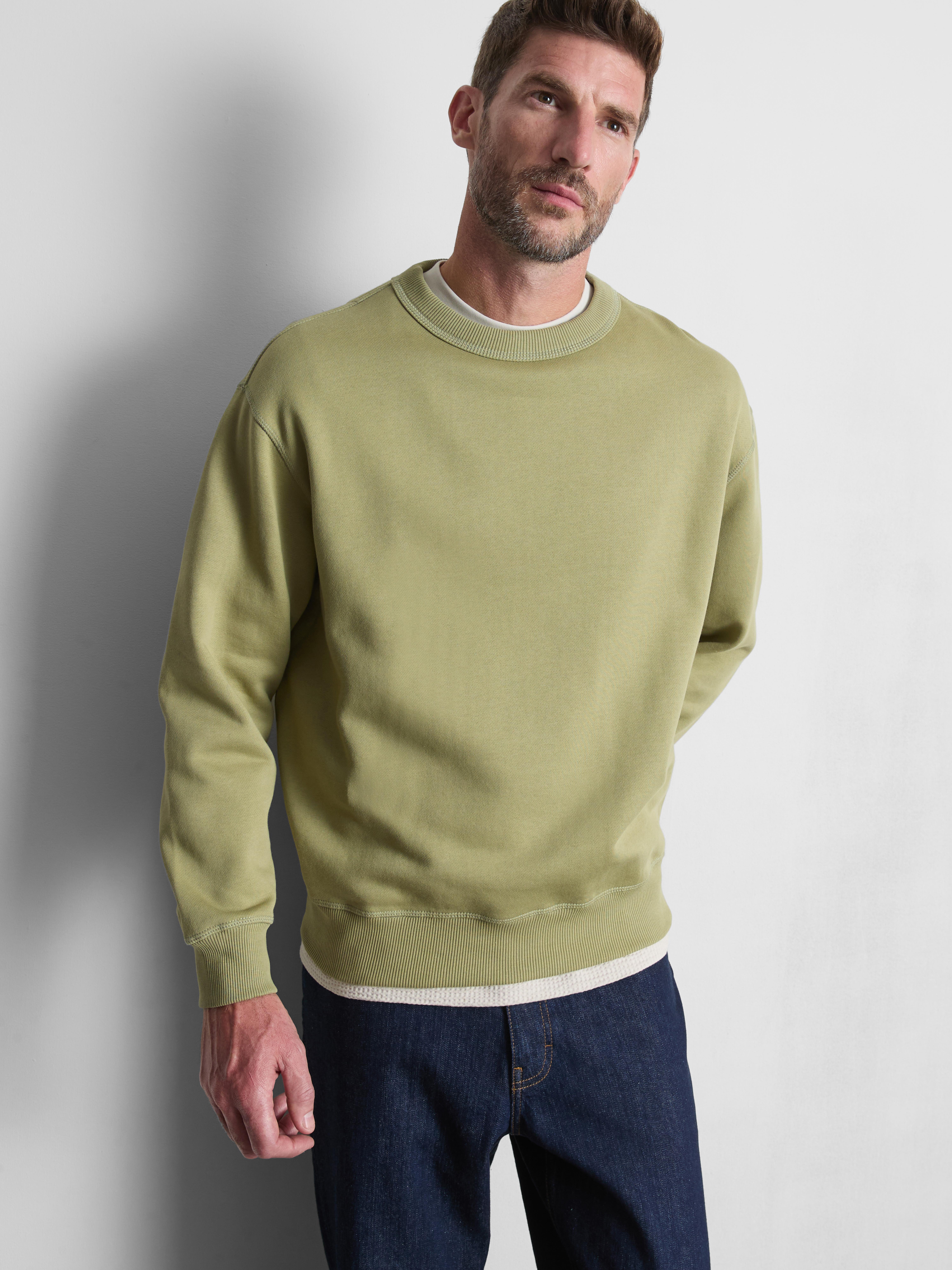 Cotton Rich Oversized Crew Neck Sweatshirt