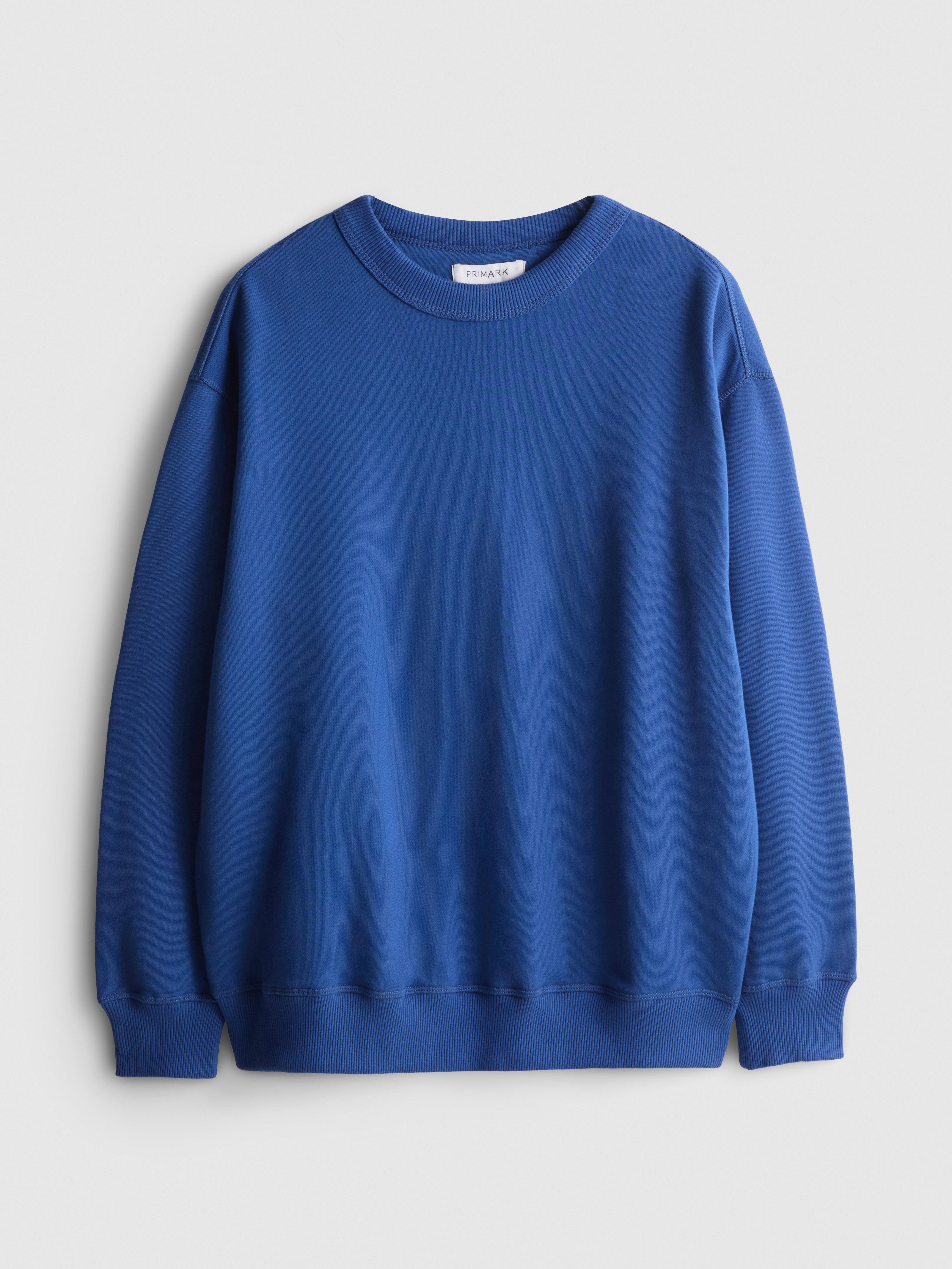 Cotton Rich Oversized Crew Neck Sweatshirt