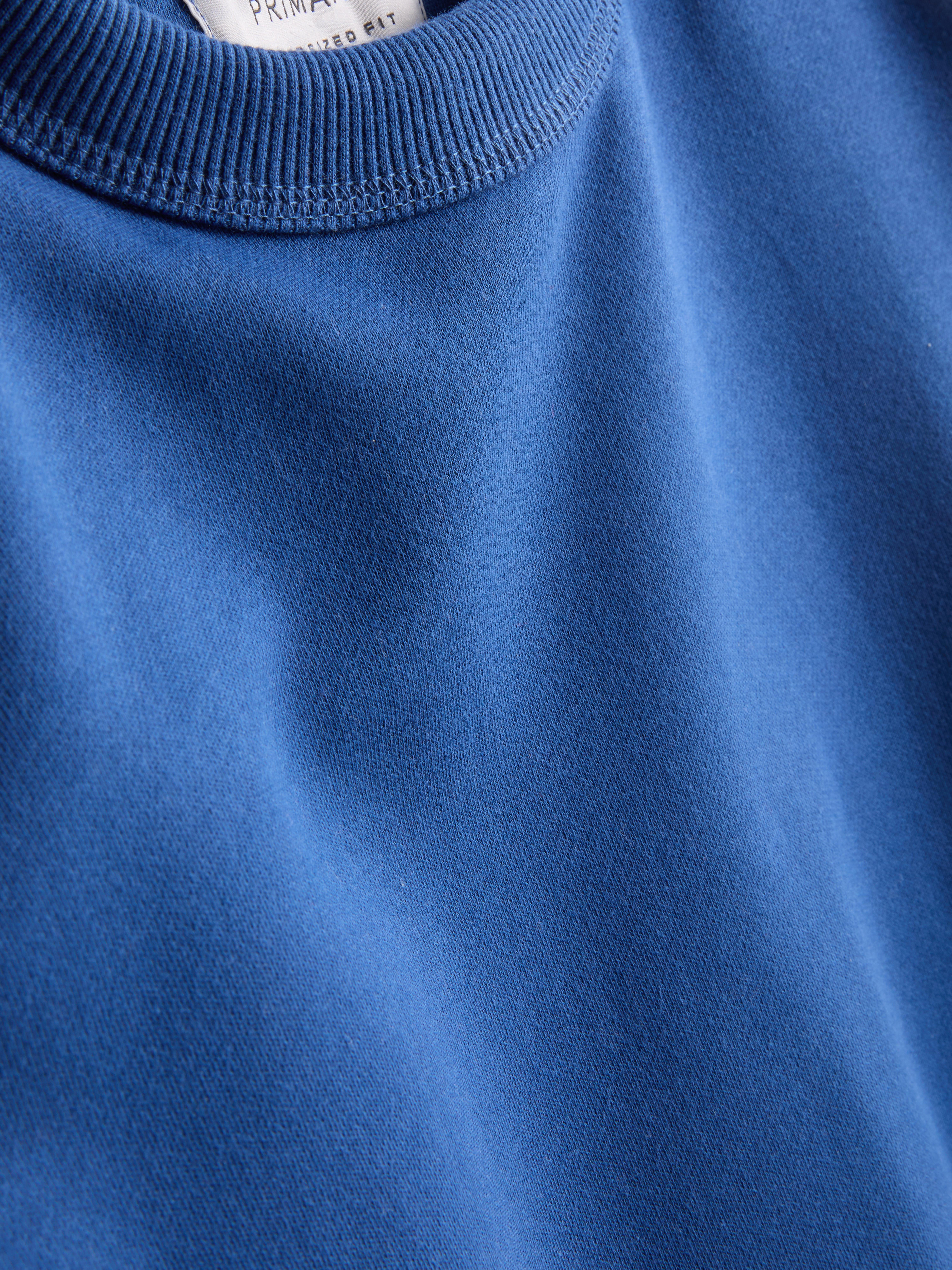 Cotton Rich Oversized Crew Neck Sweatshirt