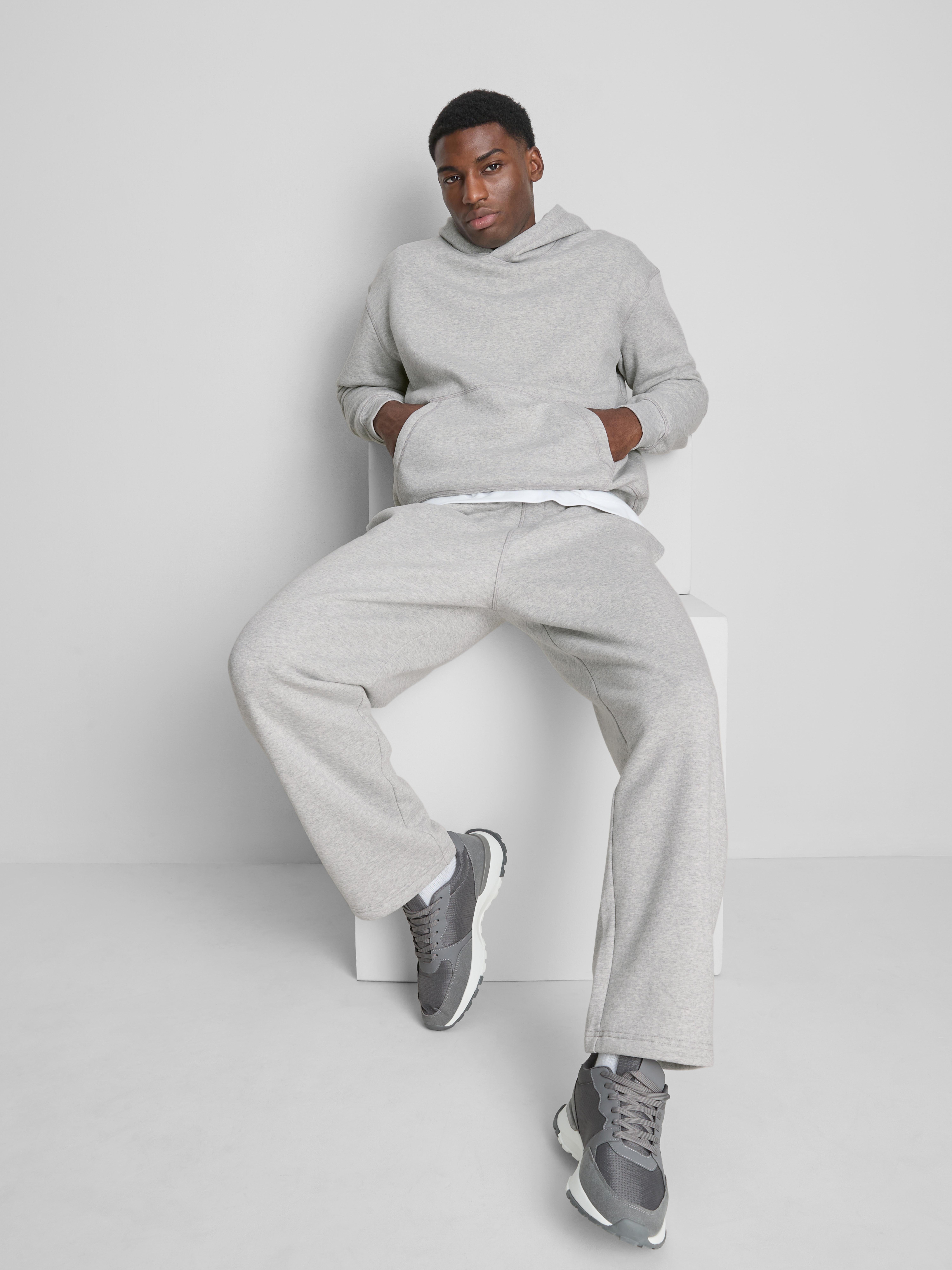 Bluza oversize z kapturem Szary