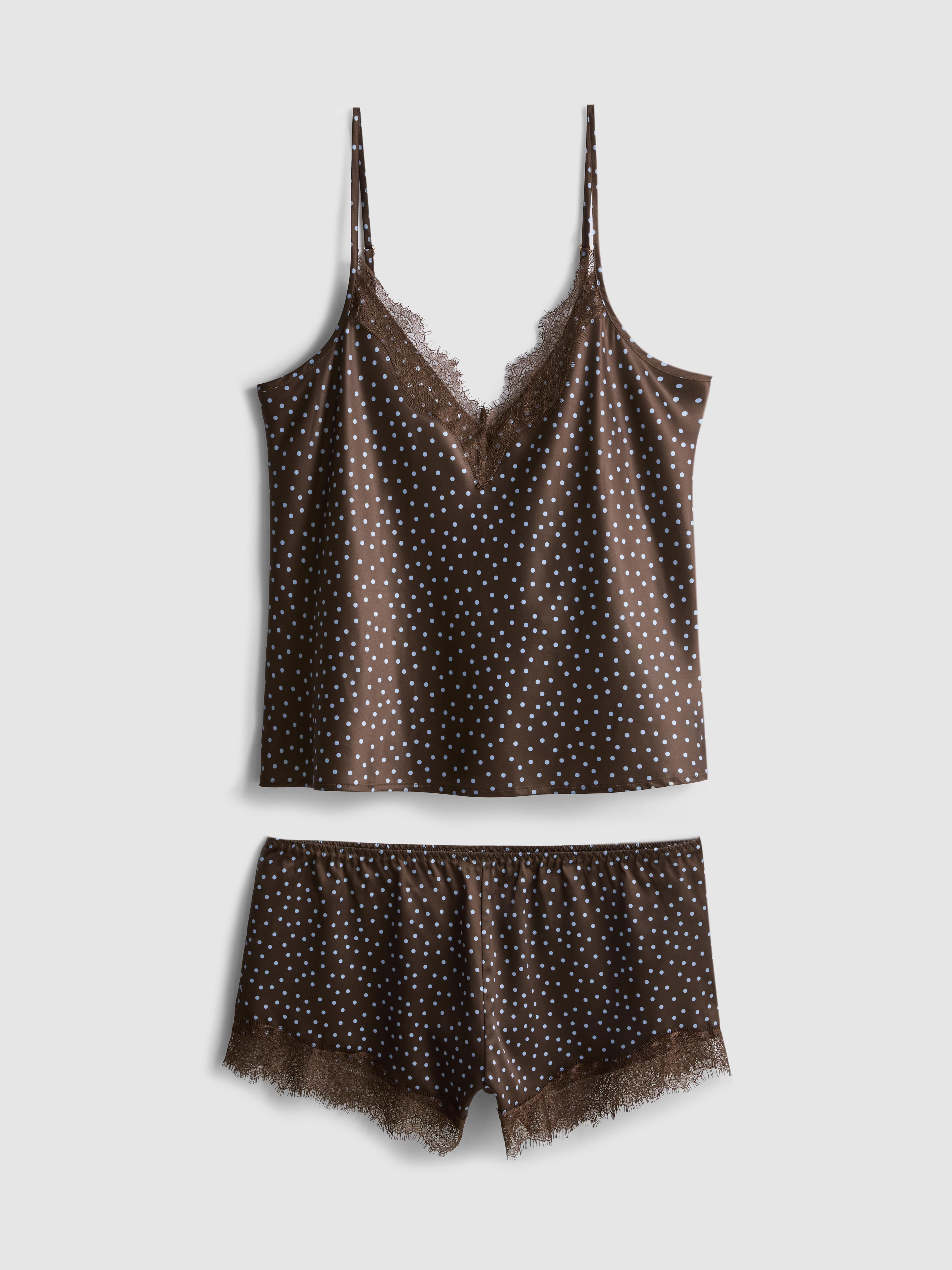 Pijama curto top alças