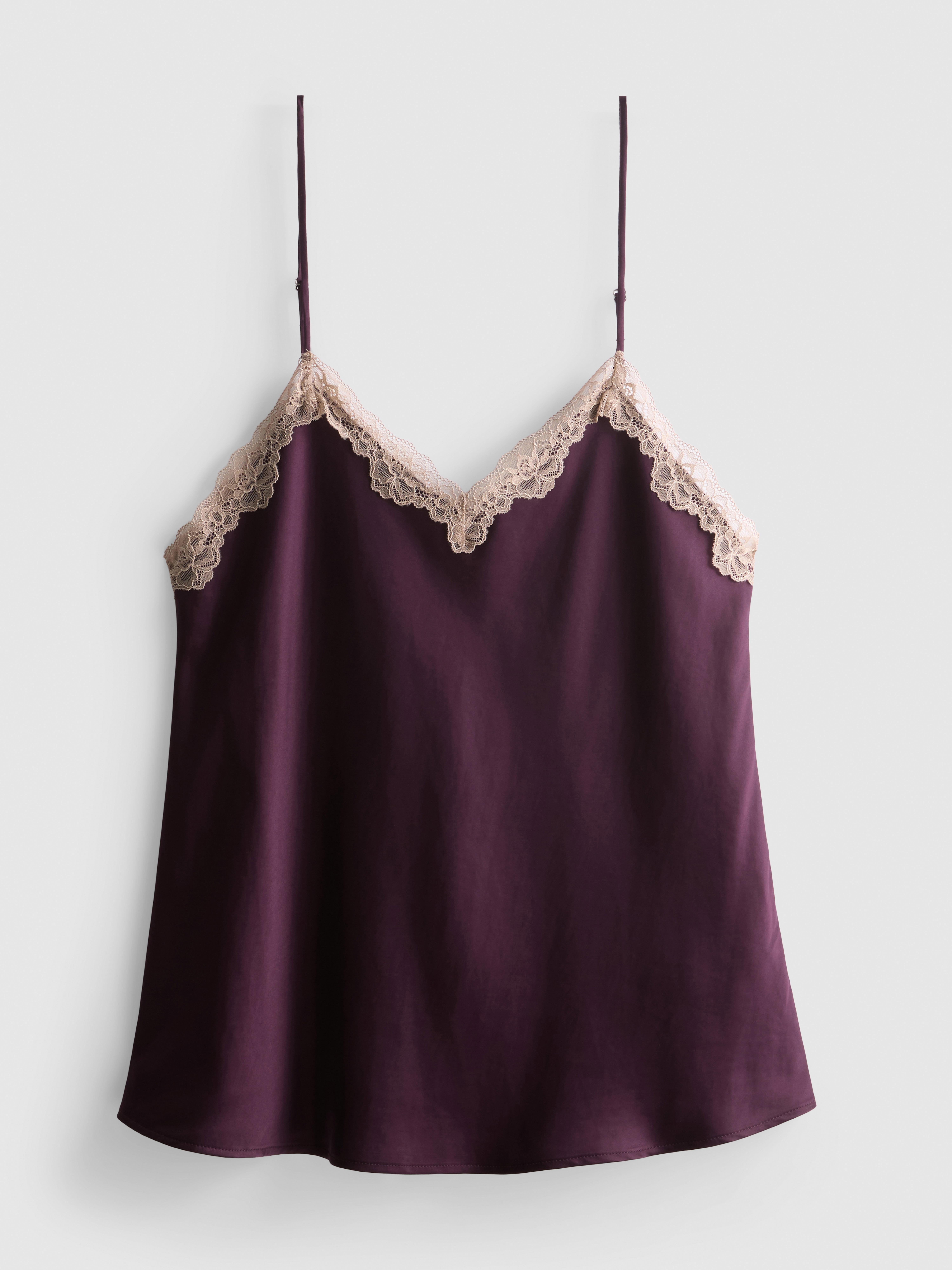 Lace Trim Cami Top