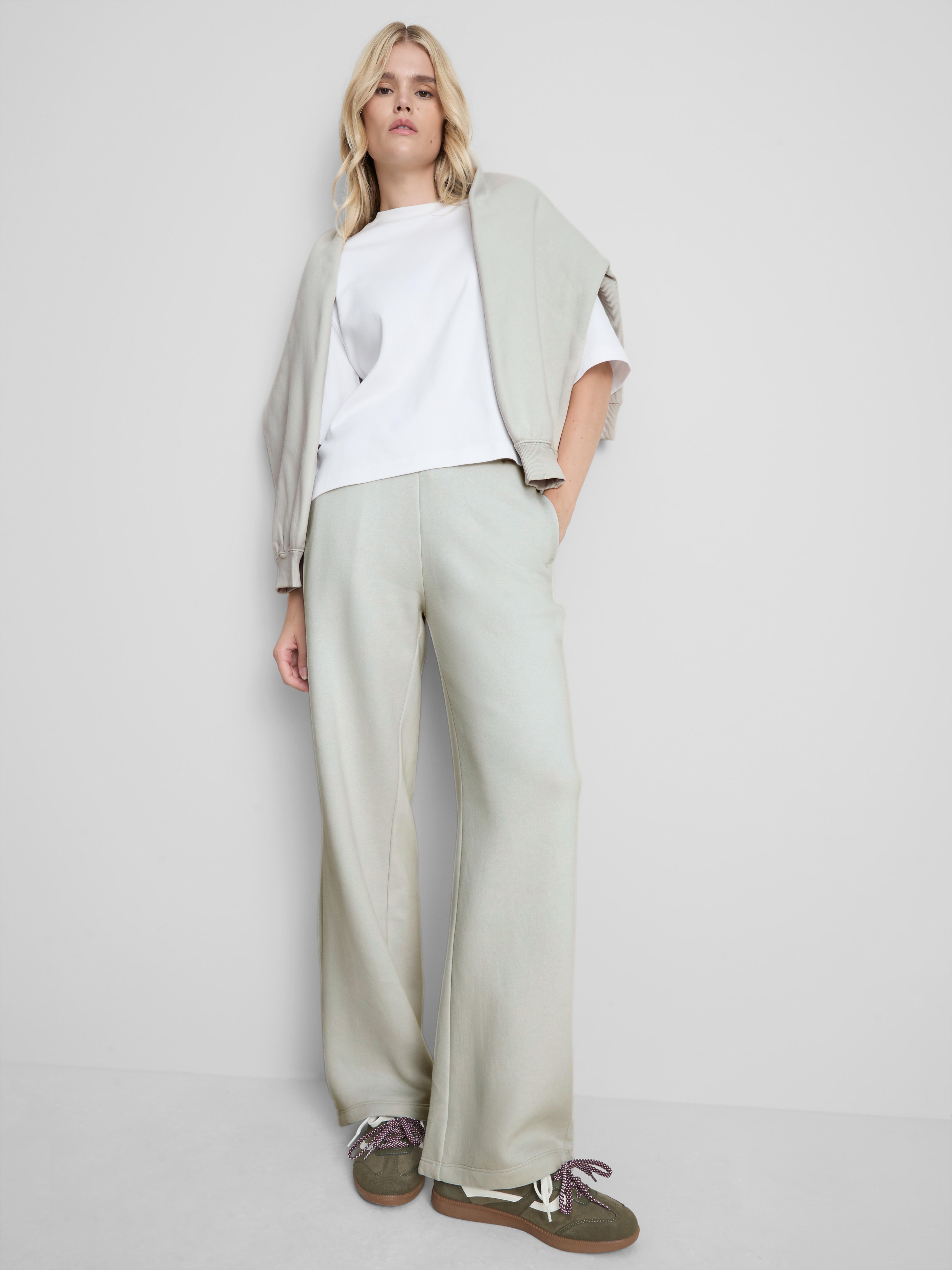 Cotton Rich Wide Leg Sweatpants