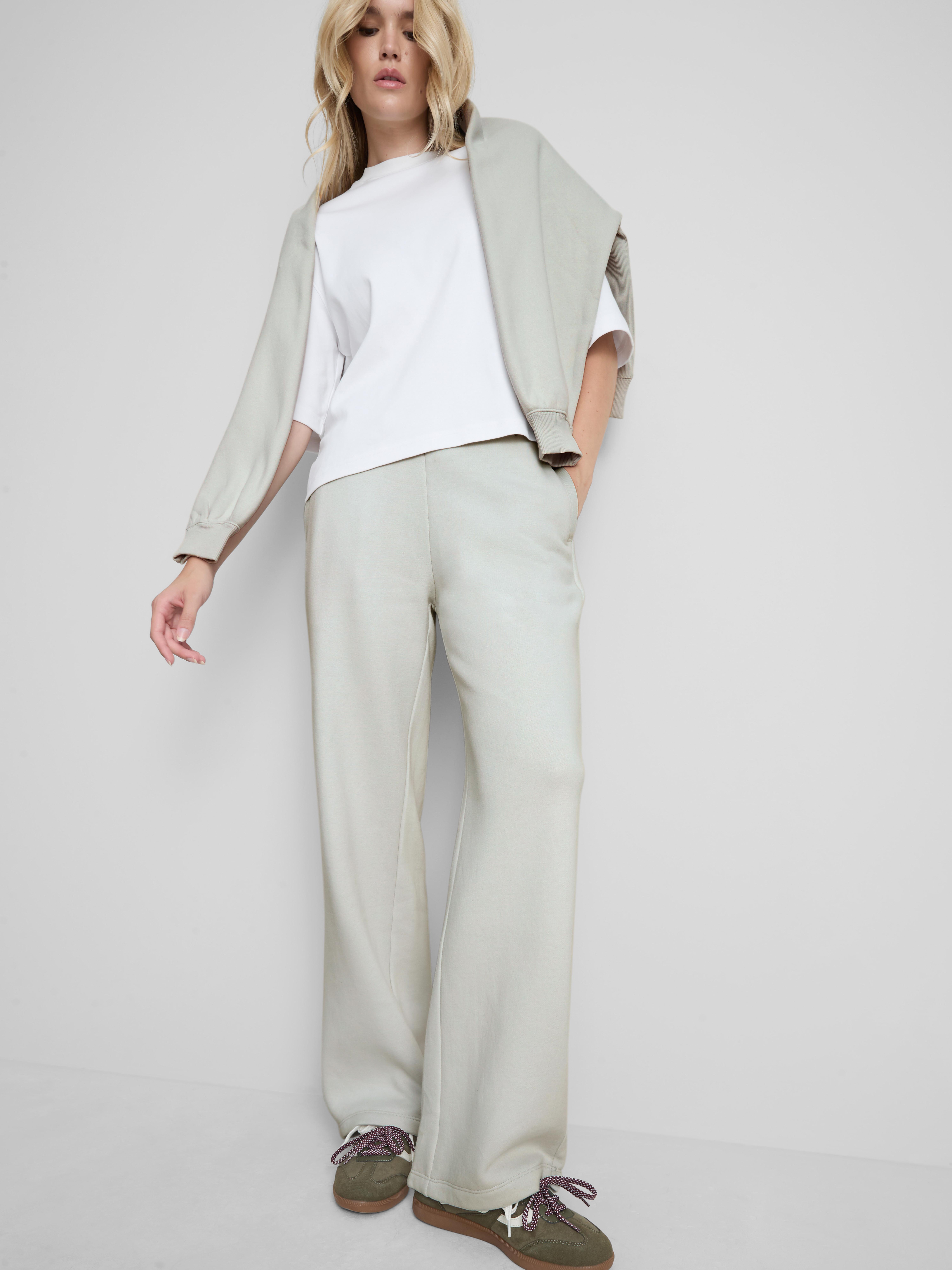 Cotton Rich Wide Leg Joggers