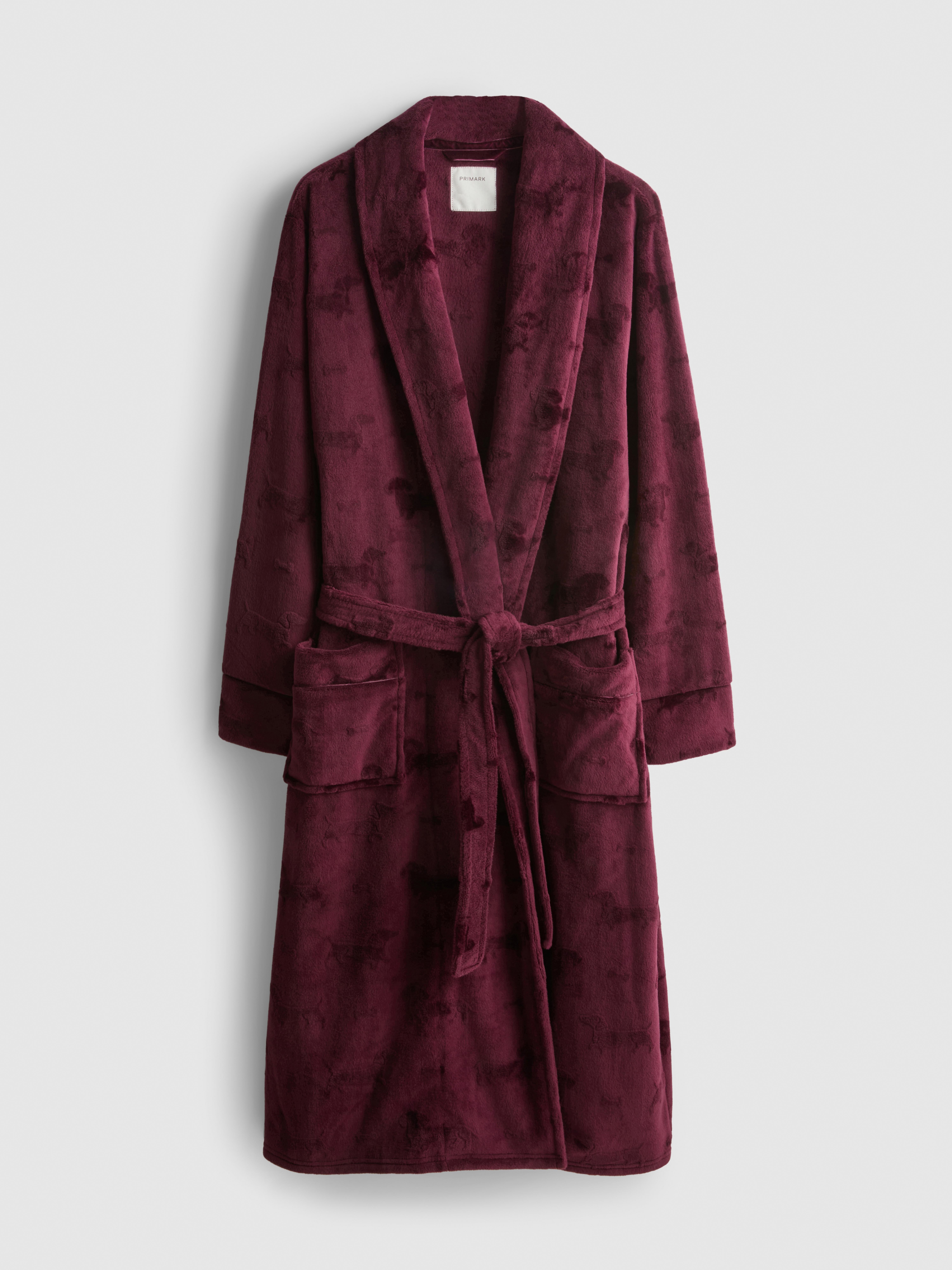 Pluchen maxi-ochtendjas
