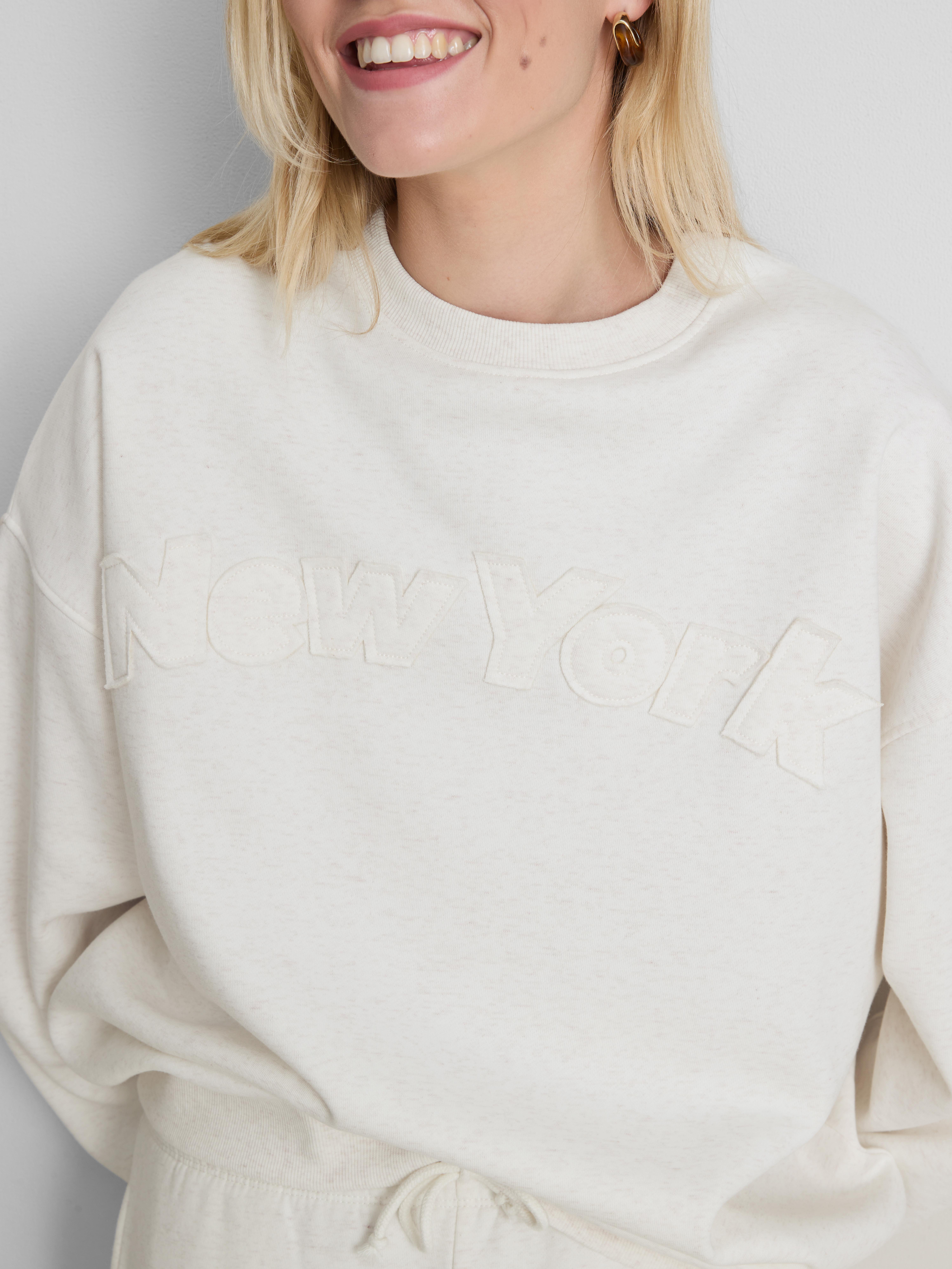 Cotton-Rich Applique Sweatshirt