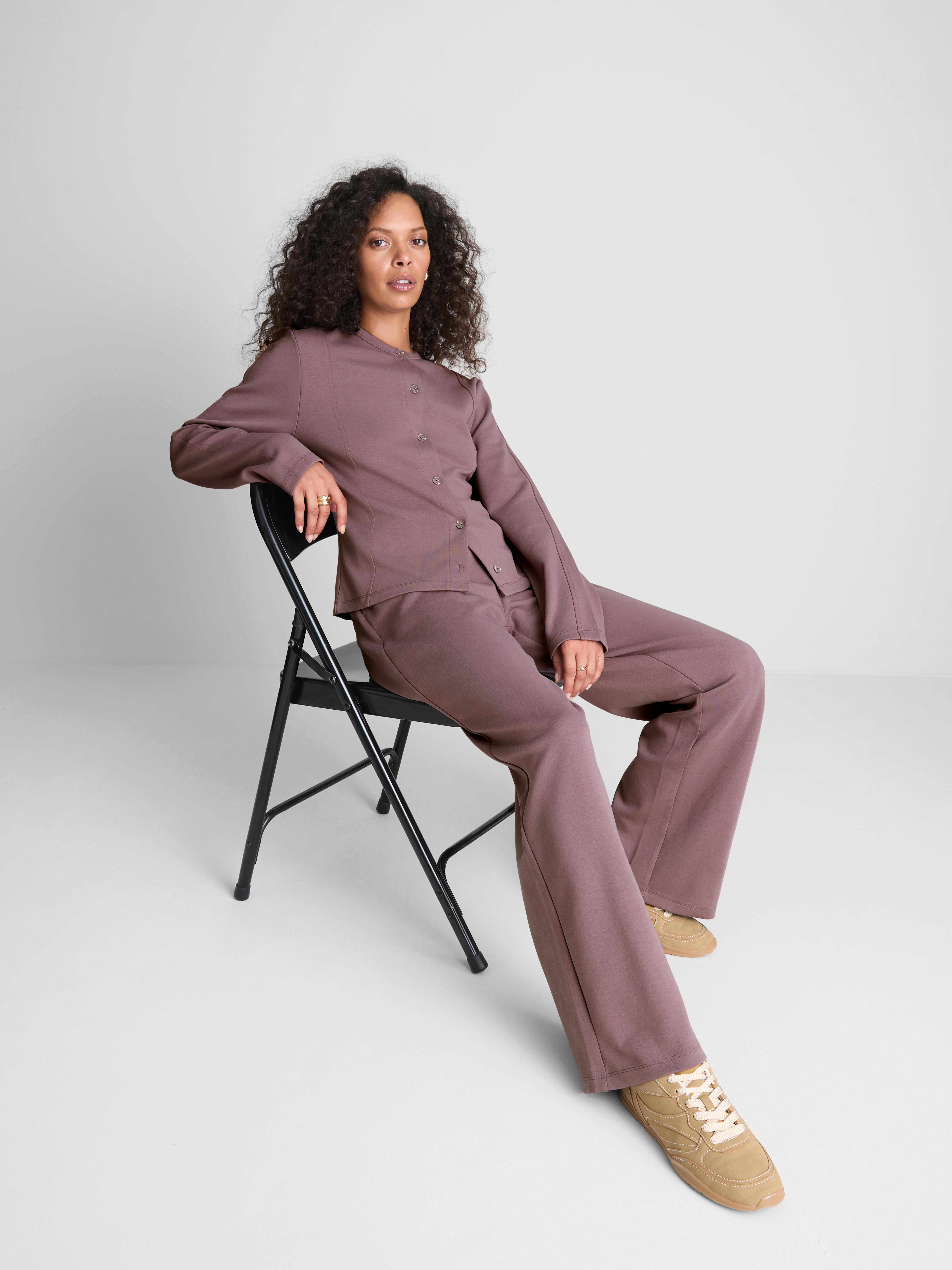 Paula Echevarría Structured Crew Neck Cardigan