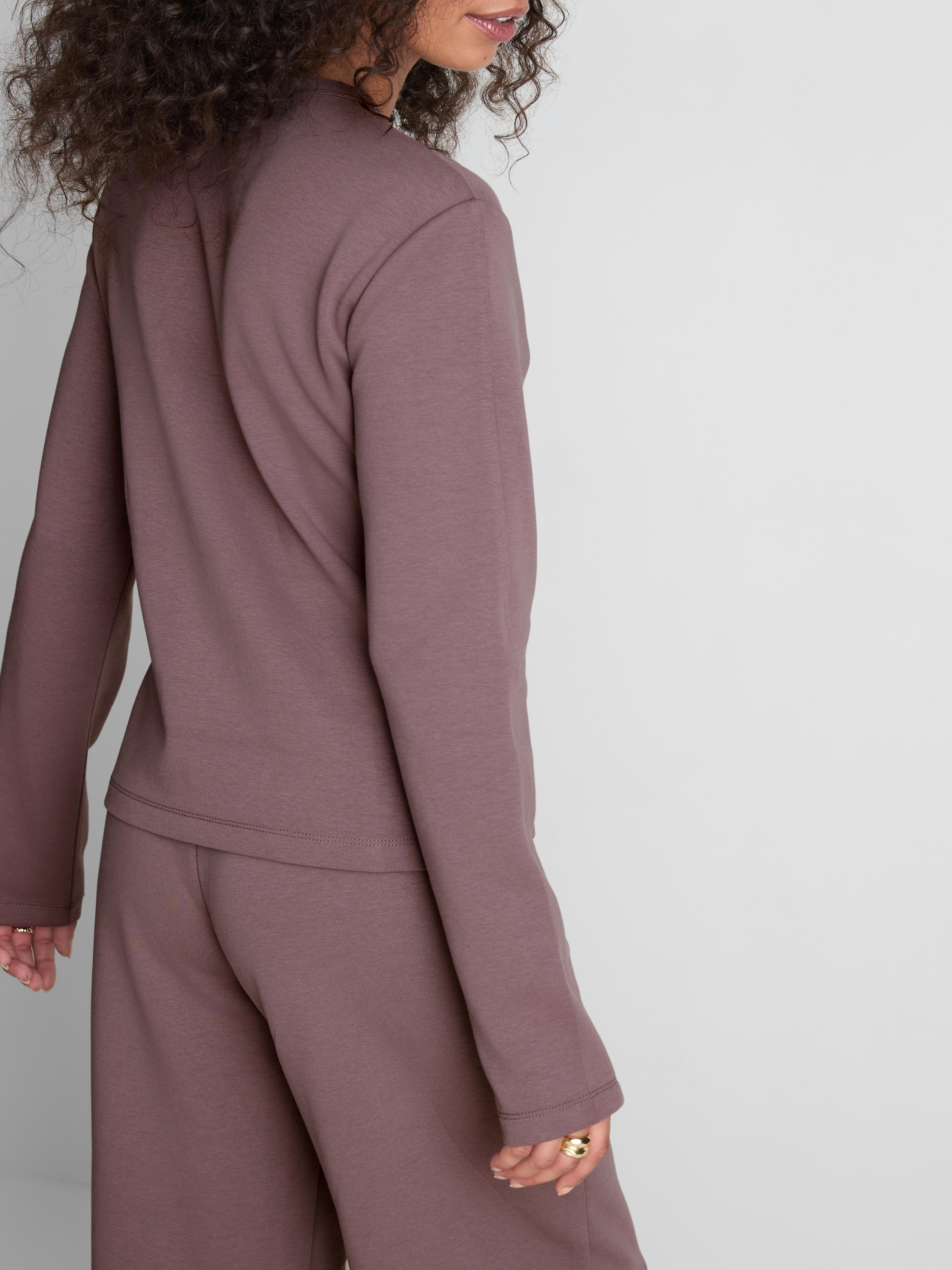 Paula Echevarría Structured Crew Neck Cardigan