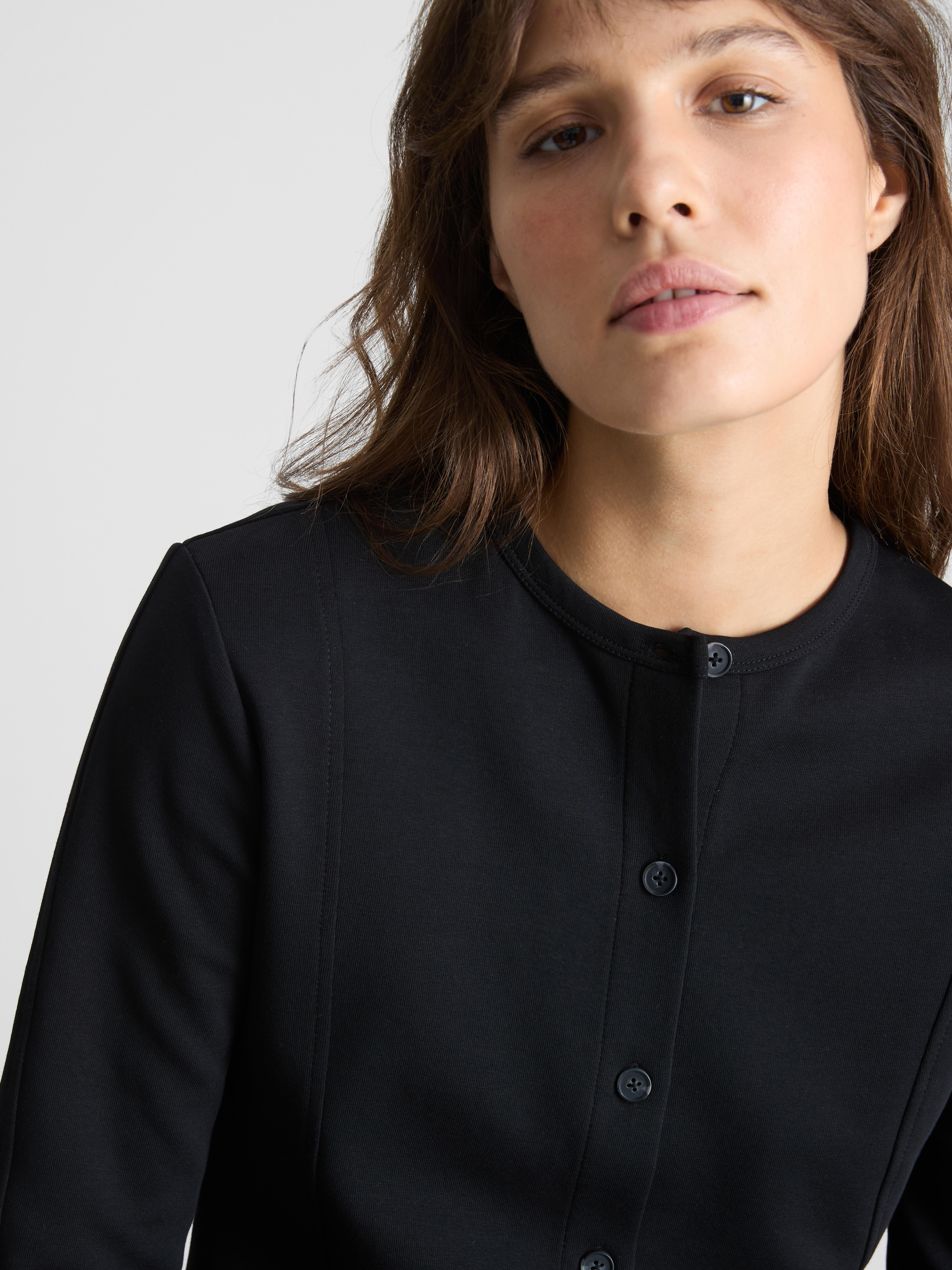 Paula Echevarría Structured Crew Neck Cardigan